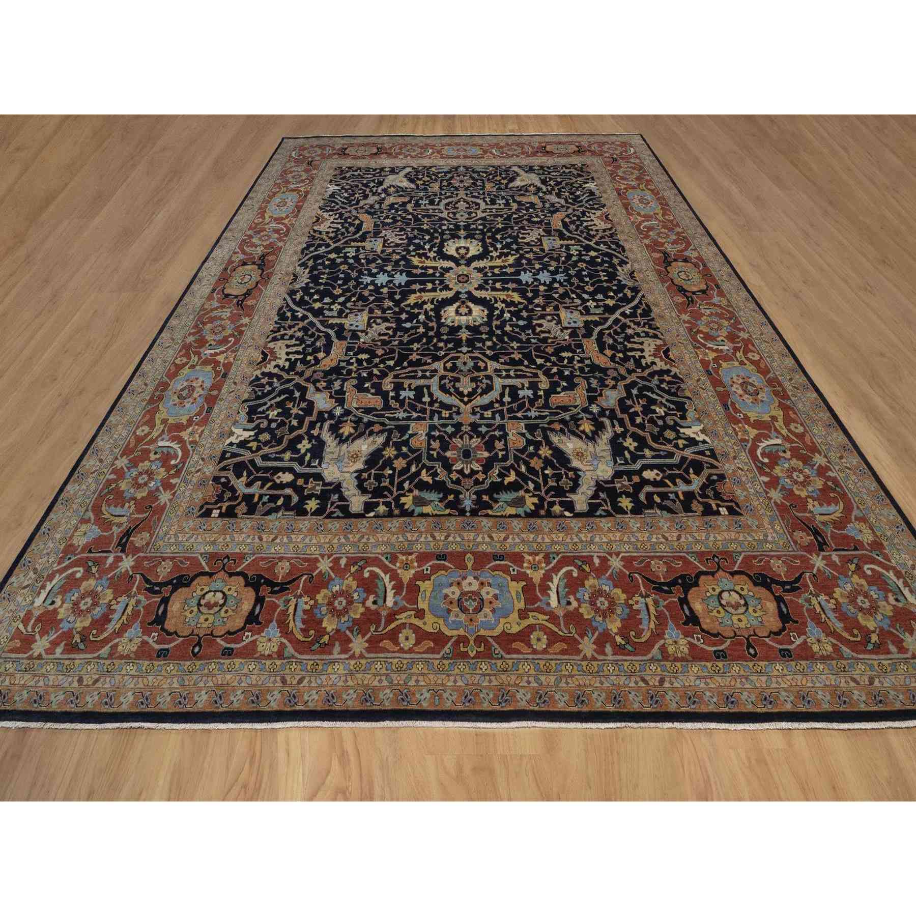 Heriz-Hand-Knotted-Rug-462160