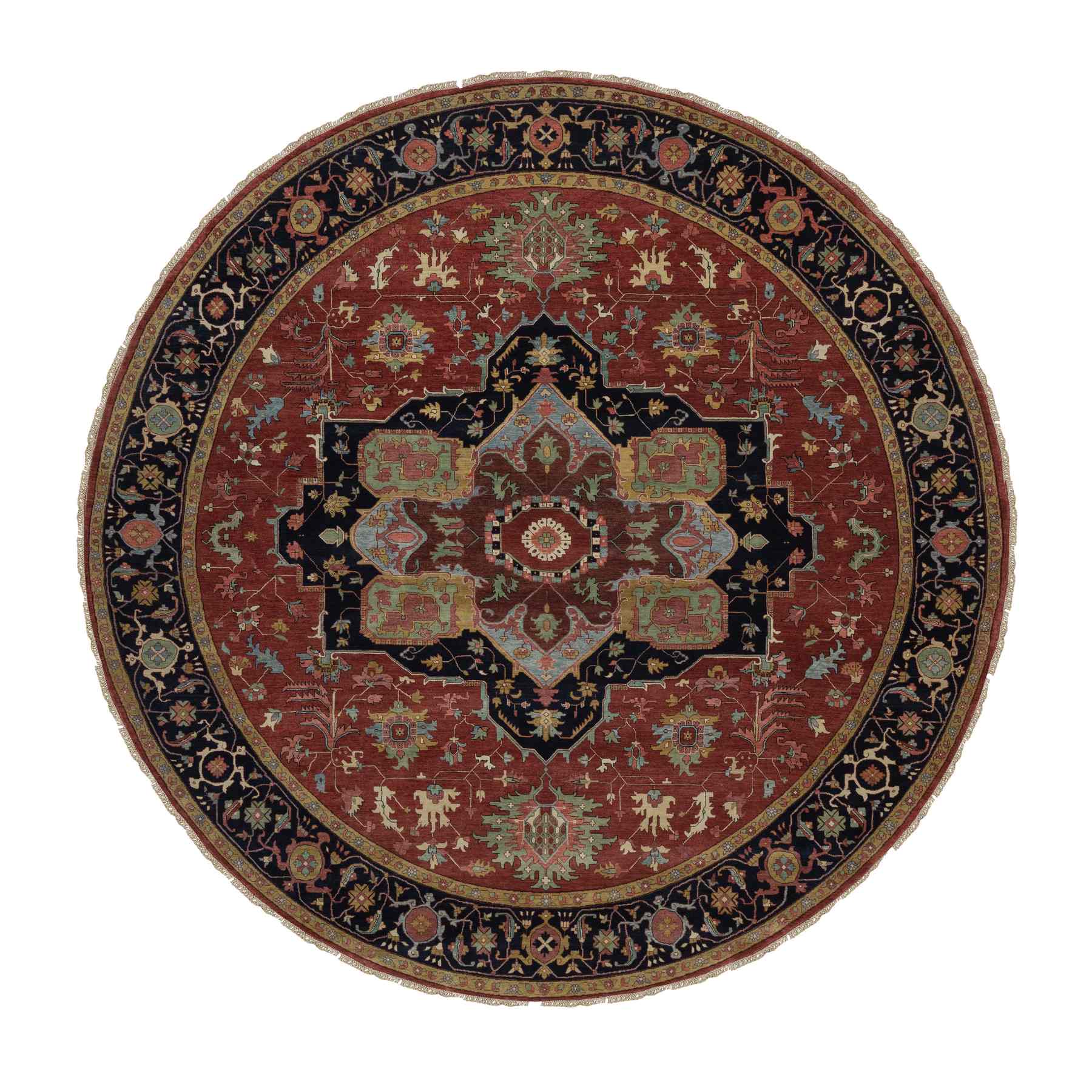 Heriz-Hand-Knotted-Rug-462175