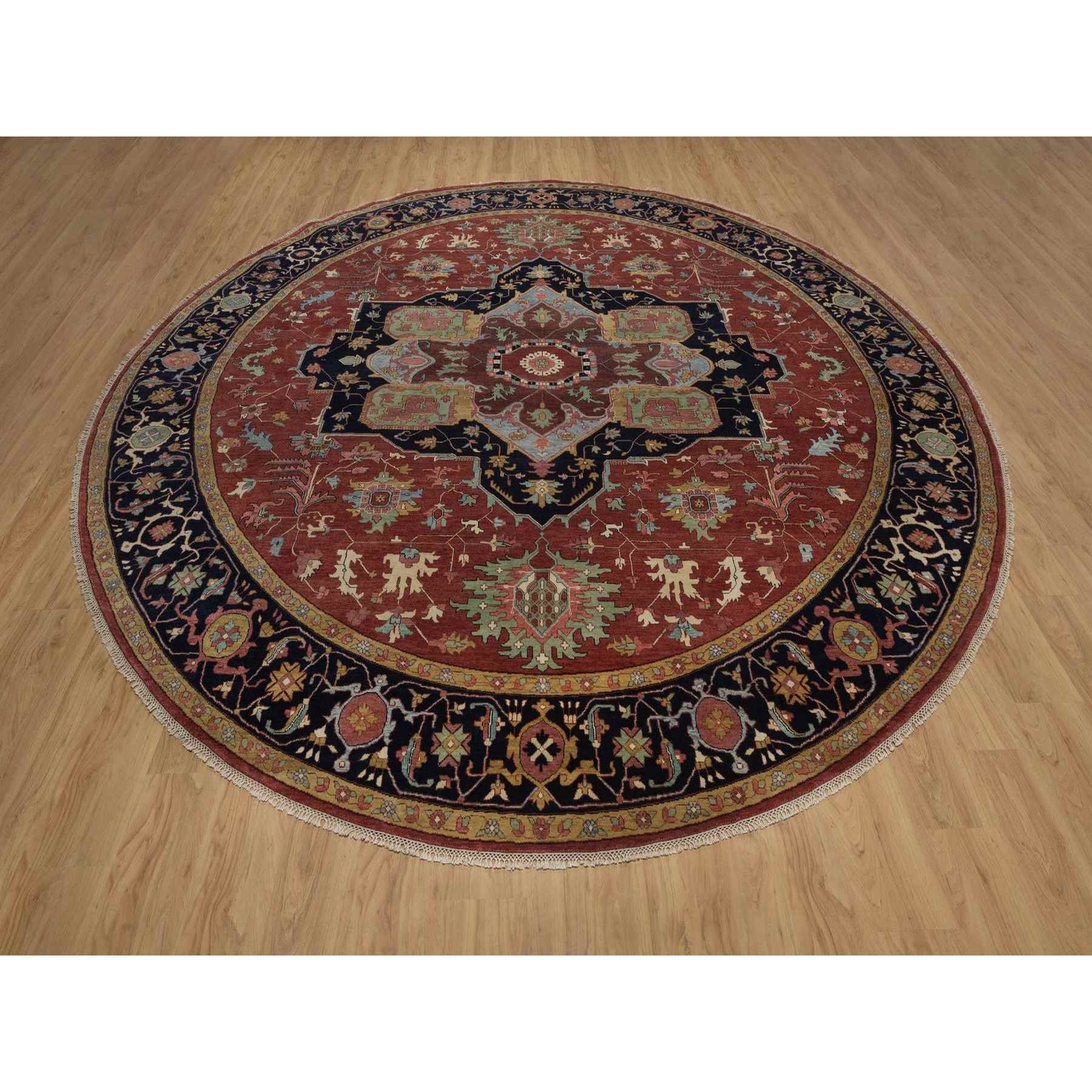 Heriz-Hand-Knotted-Rug-462175