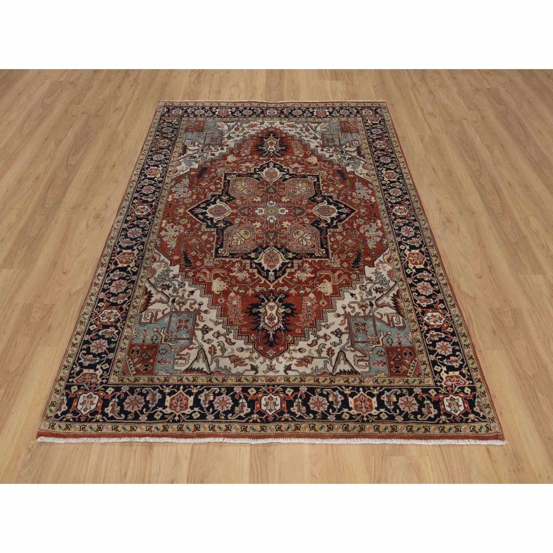 Heriz-Hand-Knotted-Rug-462235