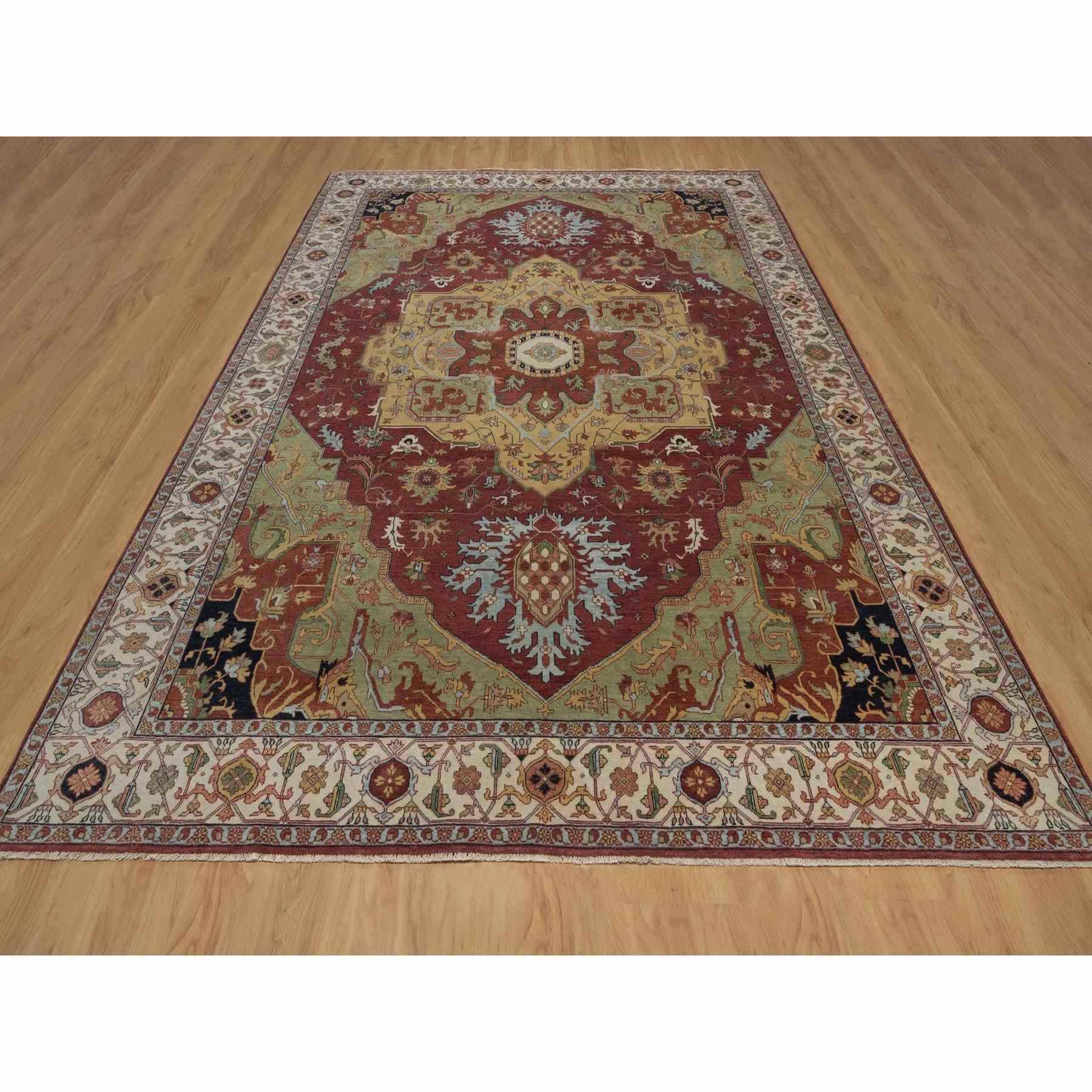 Heriz-Hand-Knotted-Rug-462275