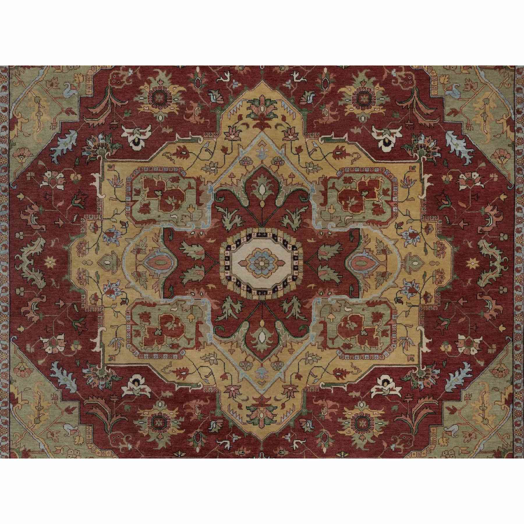 Heriz-Hand-Knotted-Rug-462275
