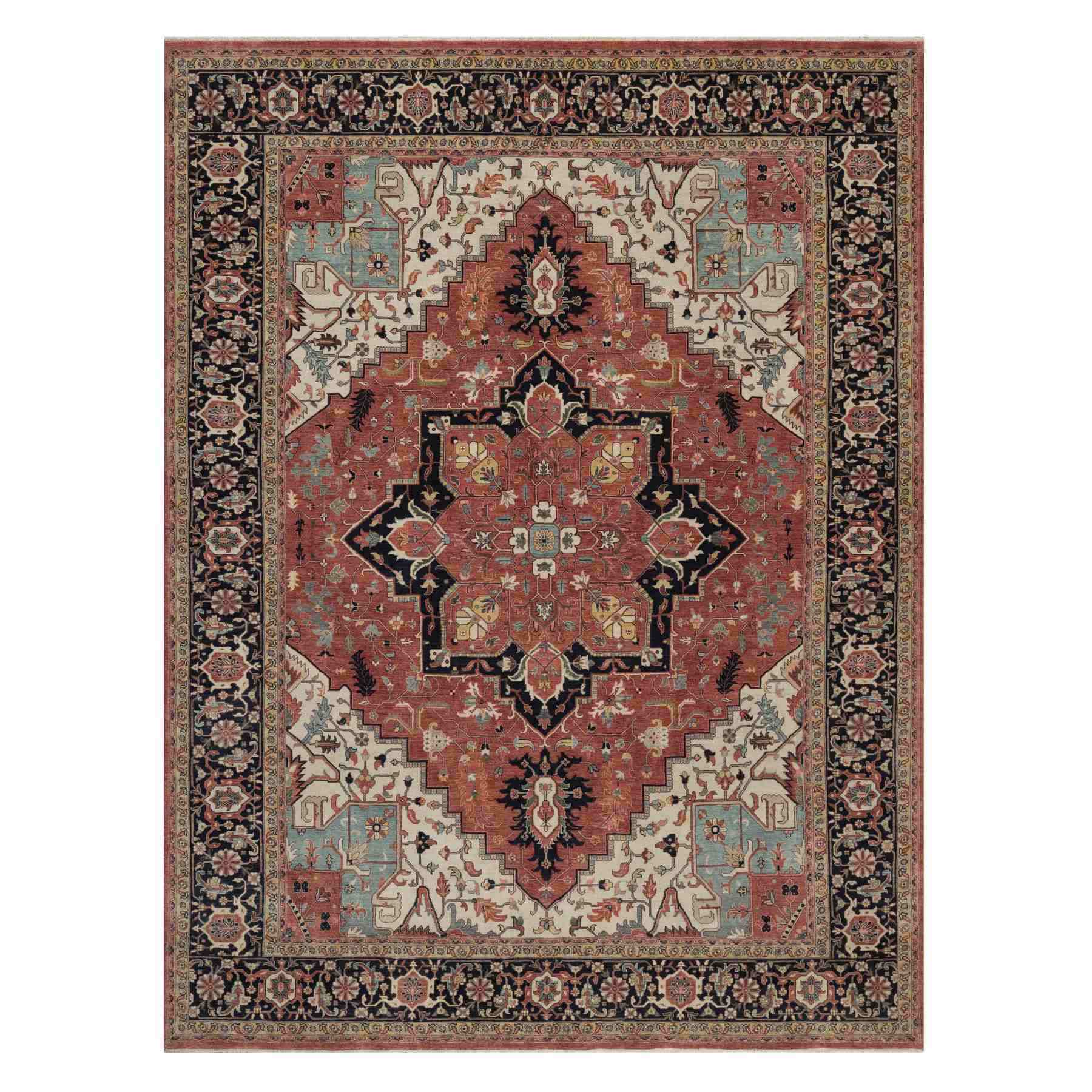 Heriz-Hand-Knotted-Rug-462290