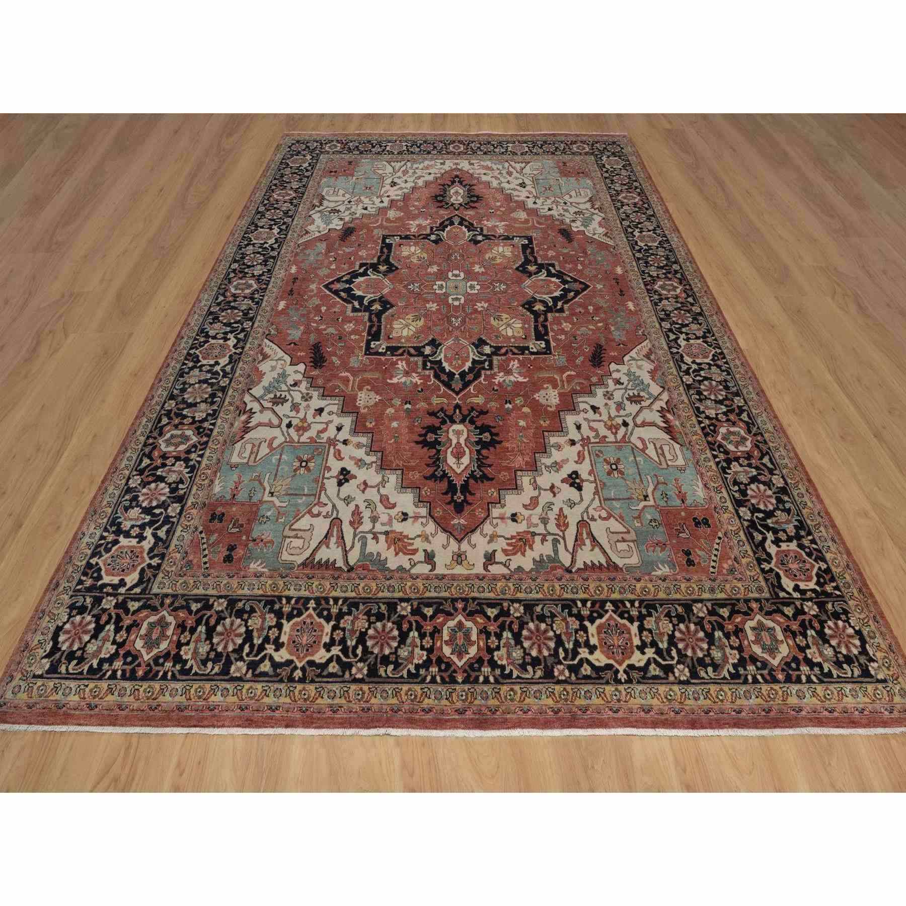 Heriz-Hand-Knotted-Rug-462290