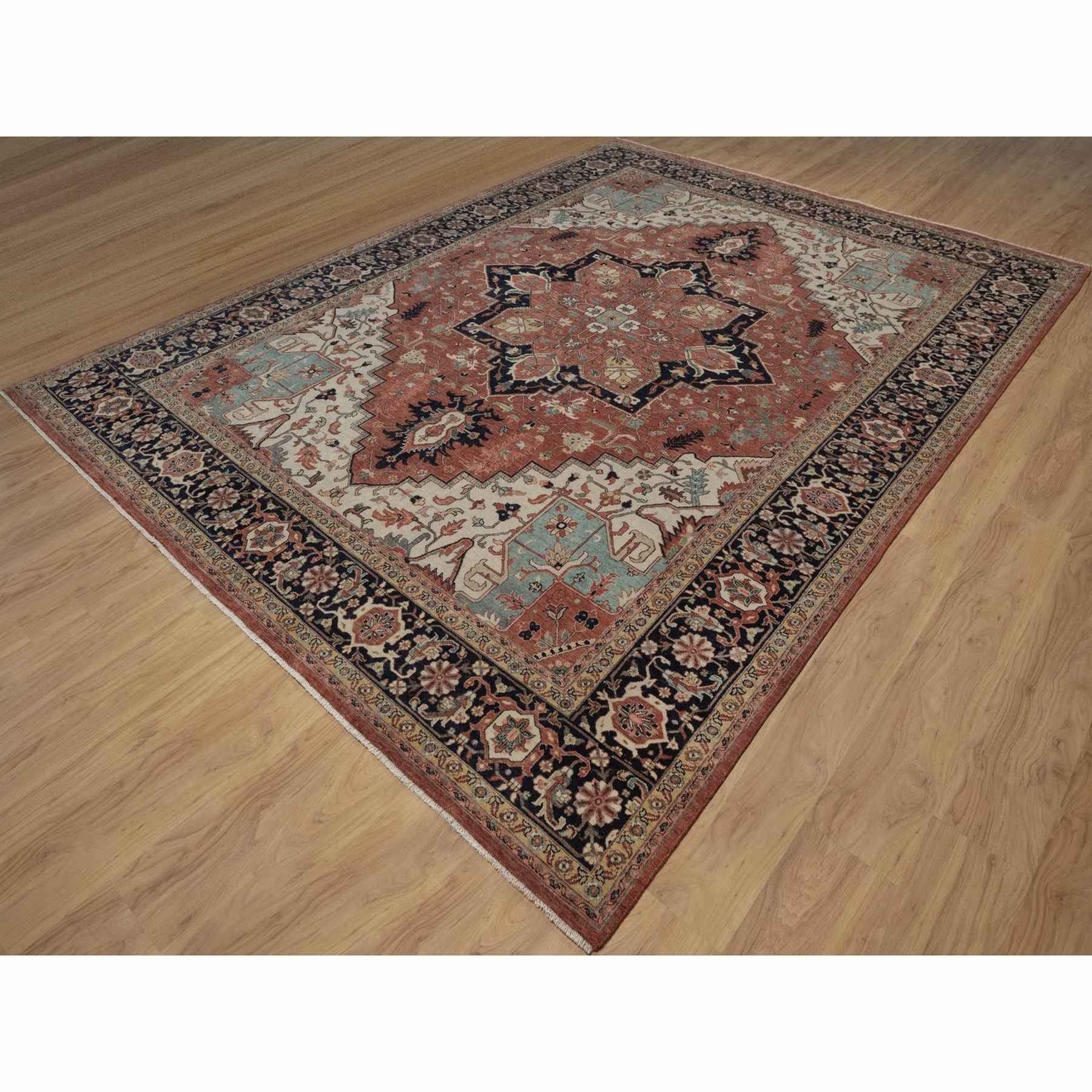 Heriz-Hand-Knotted-Rug-462290