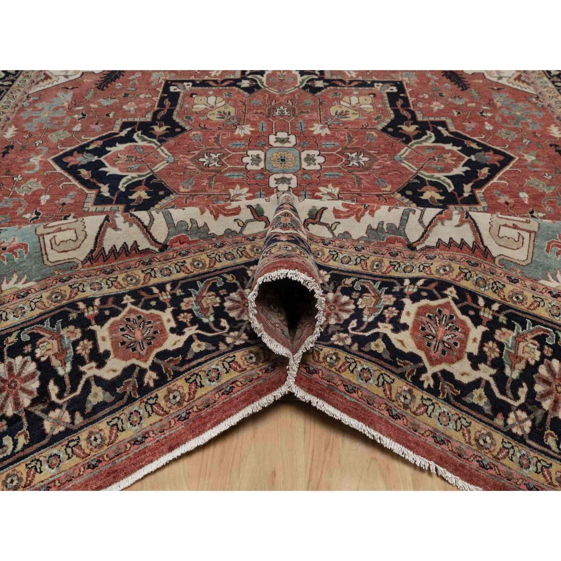 Heriz-Hand-Knotted-Rug-462290