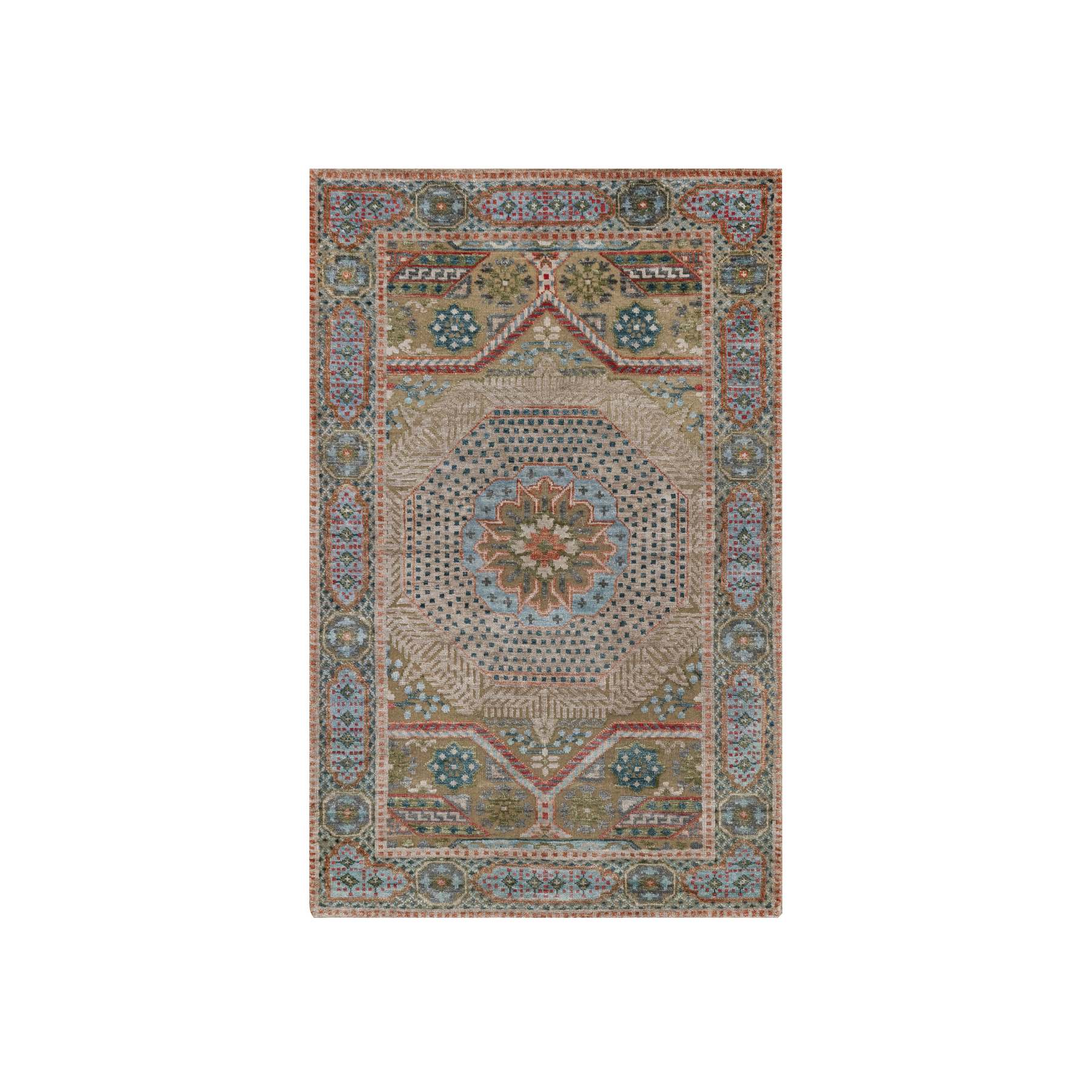 Mamluk-Hand-Knotted-Rug-460435