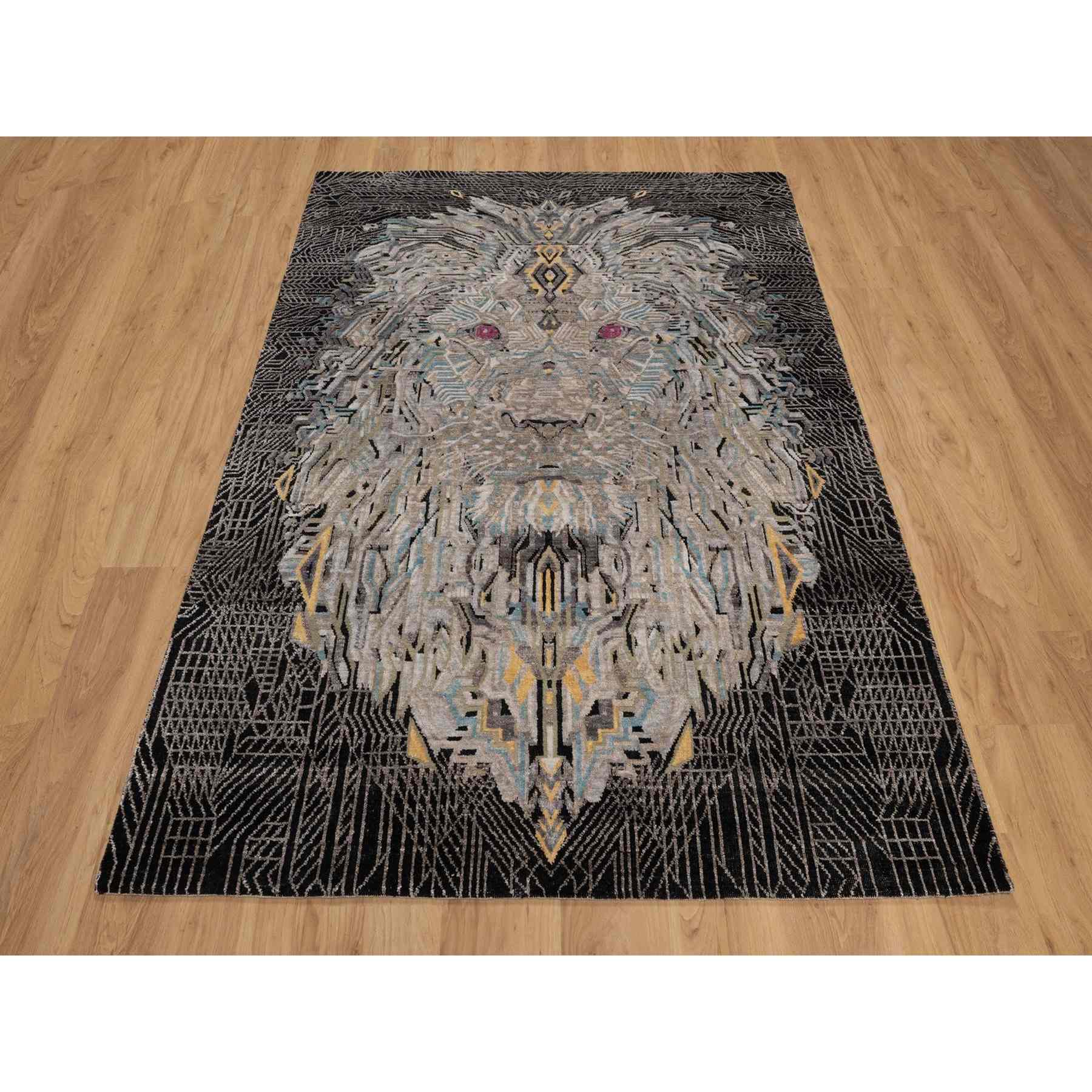 Modern-and-Contemporary-Hand-Knotted-Rug-460430