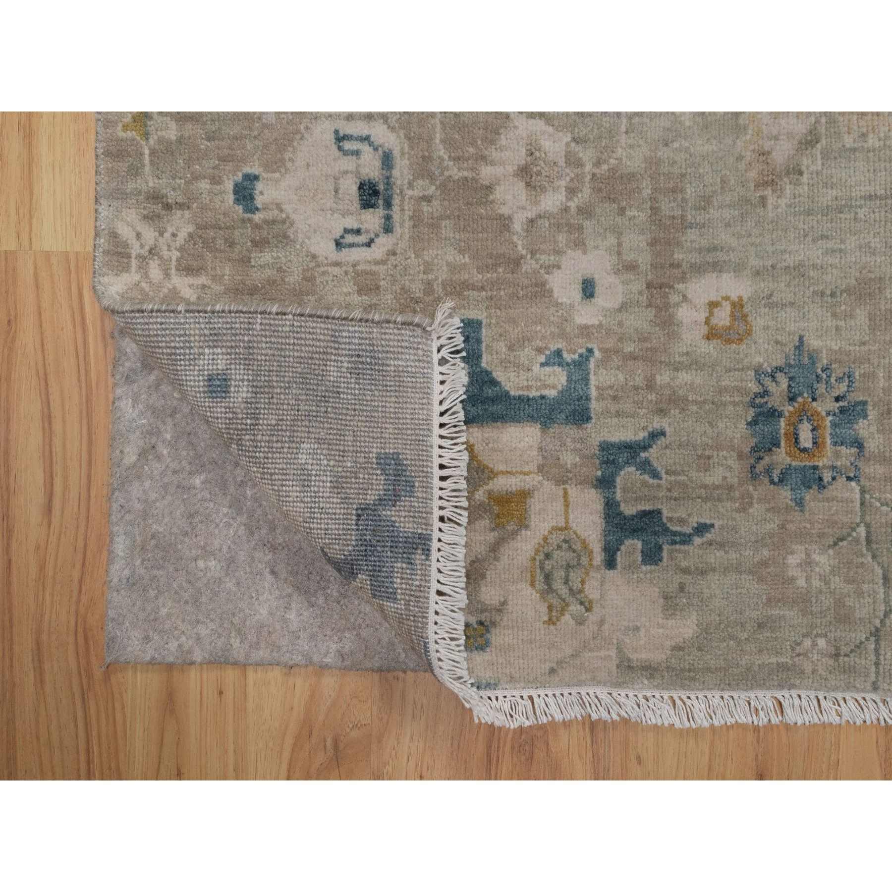 Oushak-And-Peshawar-Hand-Knotted-Rug-461600