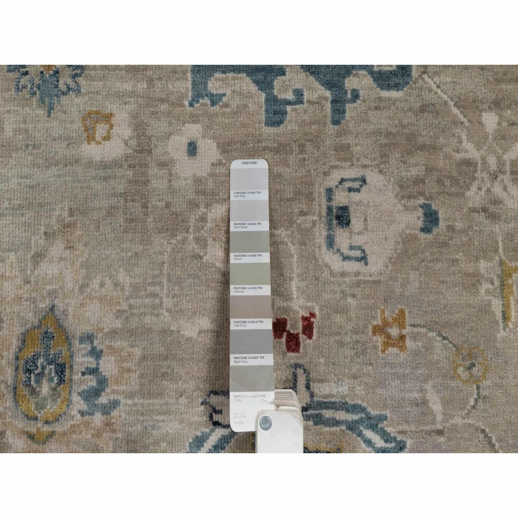Oushak-And-Peshawar-Hand-Knotted-Rug-461600