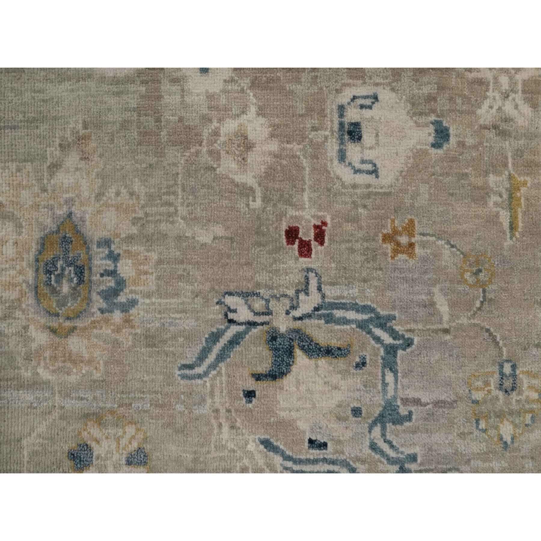 Oushak-And-Peshawar-Hand-Knotted-Rug-461600
