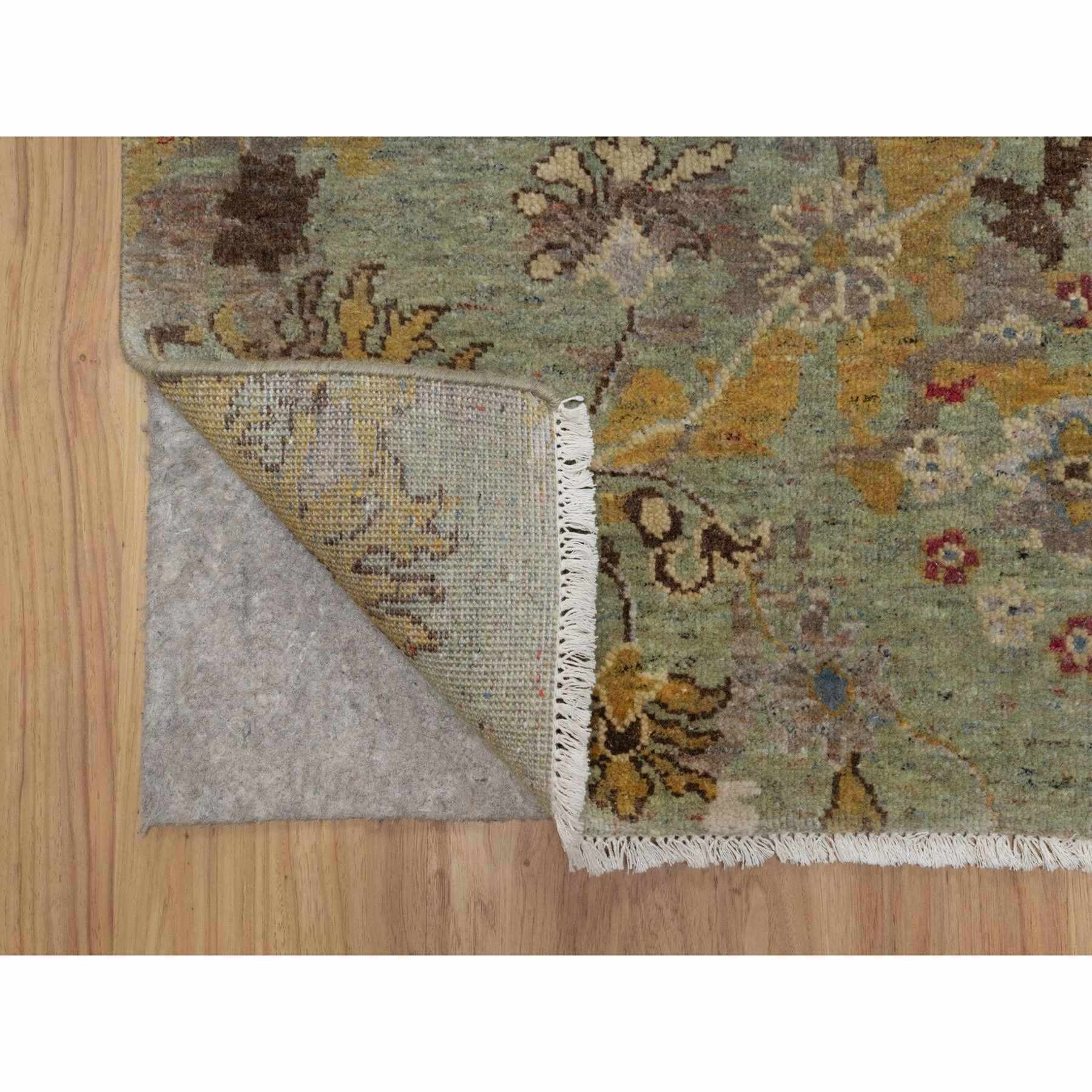 Oushak-And-Peshawar-Hand-Knotted-Rug-461605