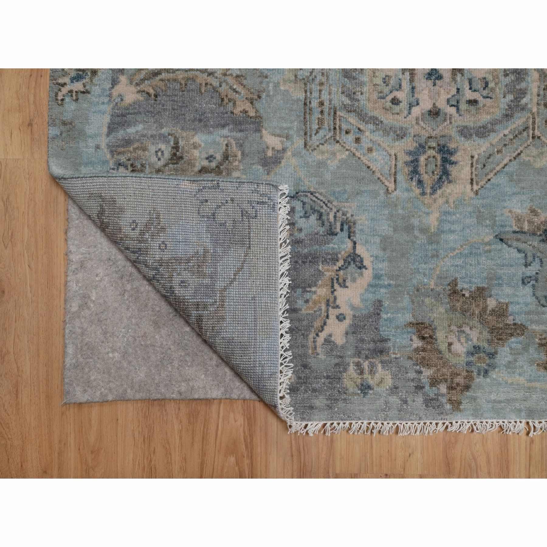 Oushak-And-Peshawar-Hand-Knotted-Rug-461650