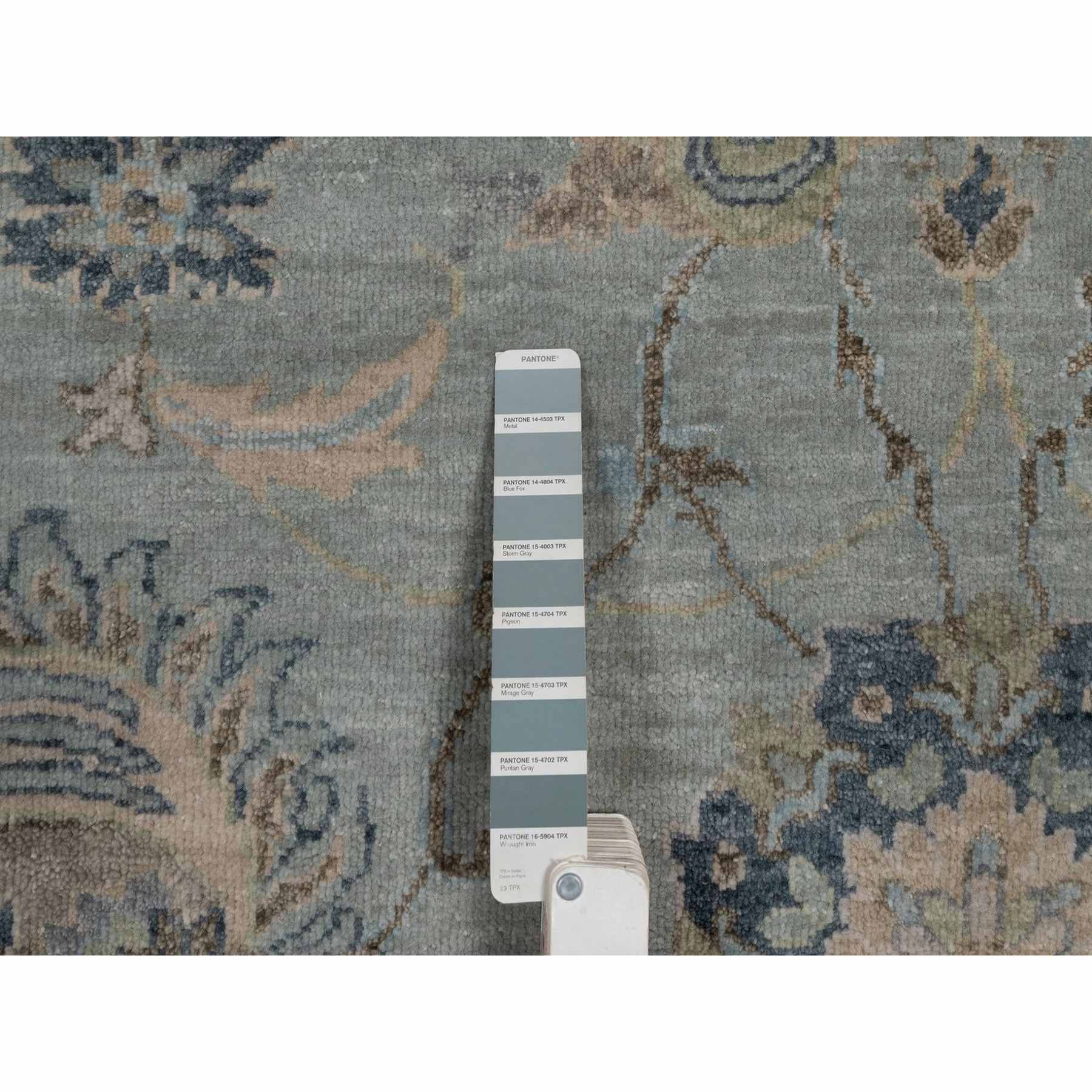 Oushak-And-Peshawar-Hand-Knotted-Rug-461650