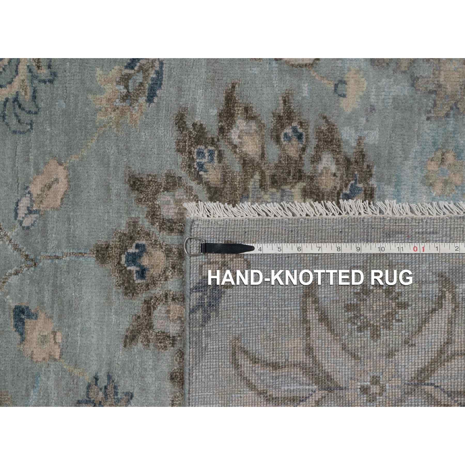 Oushak-And-Peshawar-Hand-Knotted-Rug-461650