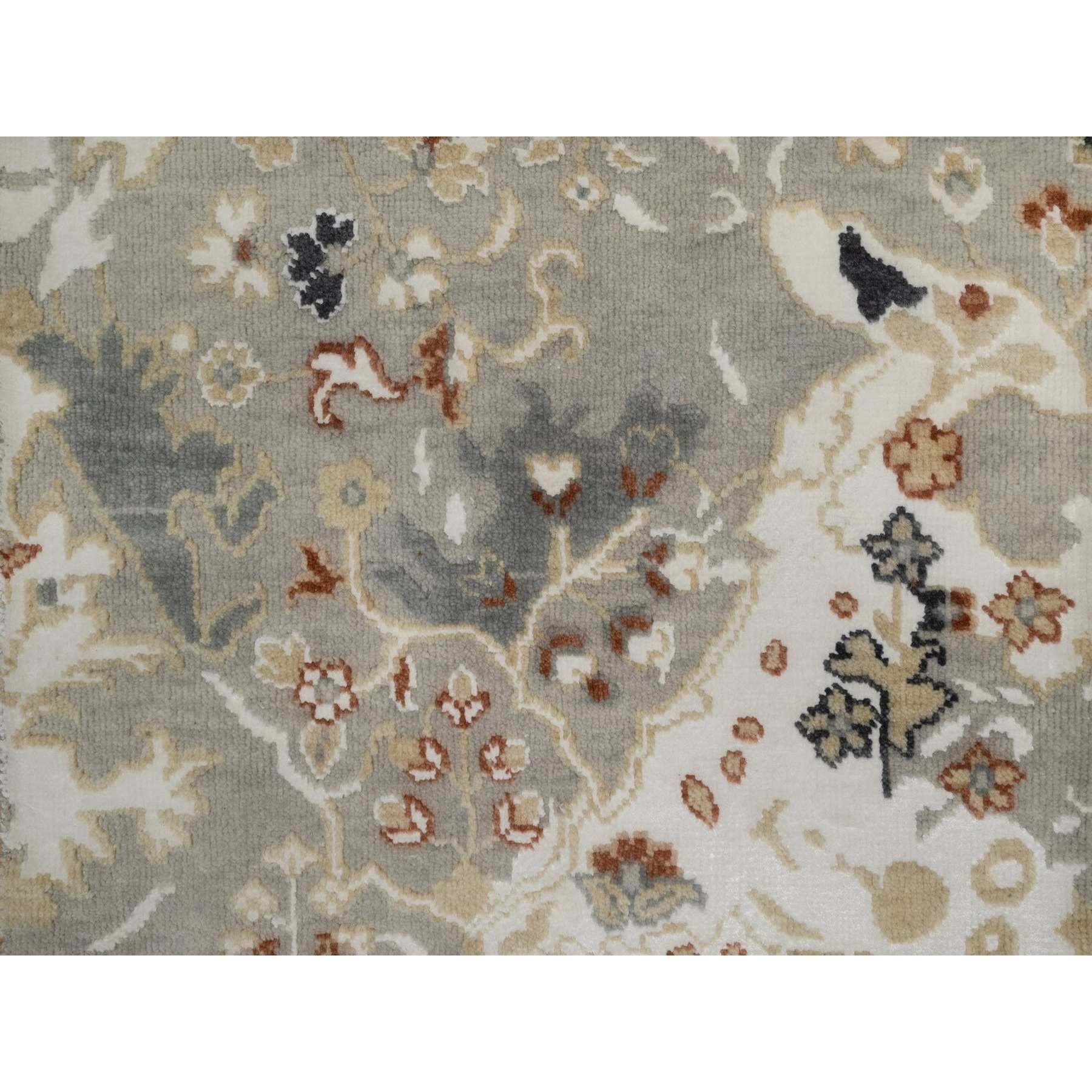 Oushak-And-Peshawar-Hand-Knotted-Rug-461685