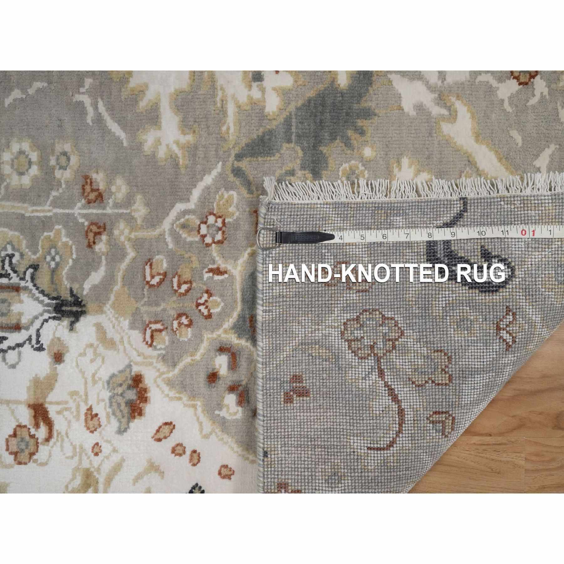Oushak-And-Peshawar-Hand-Knotted-Rug-461685