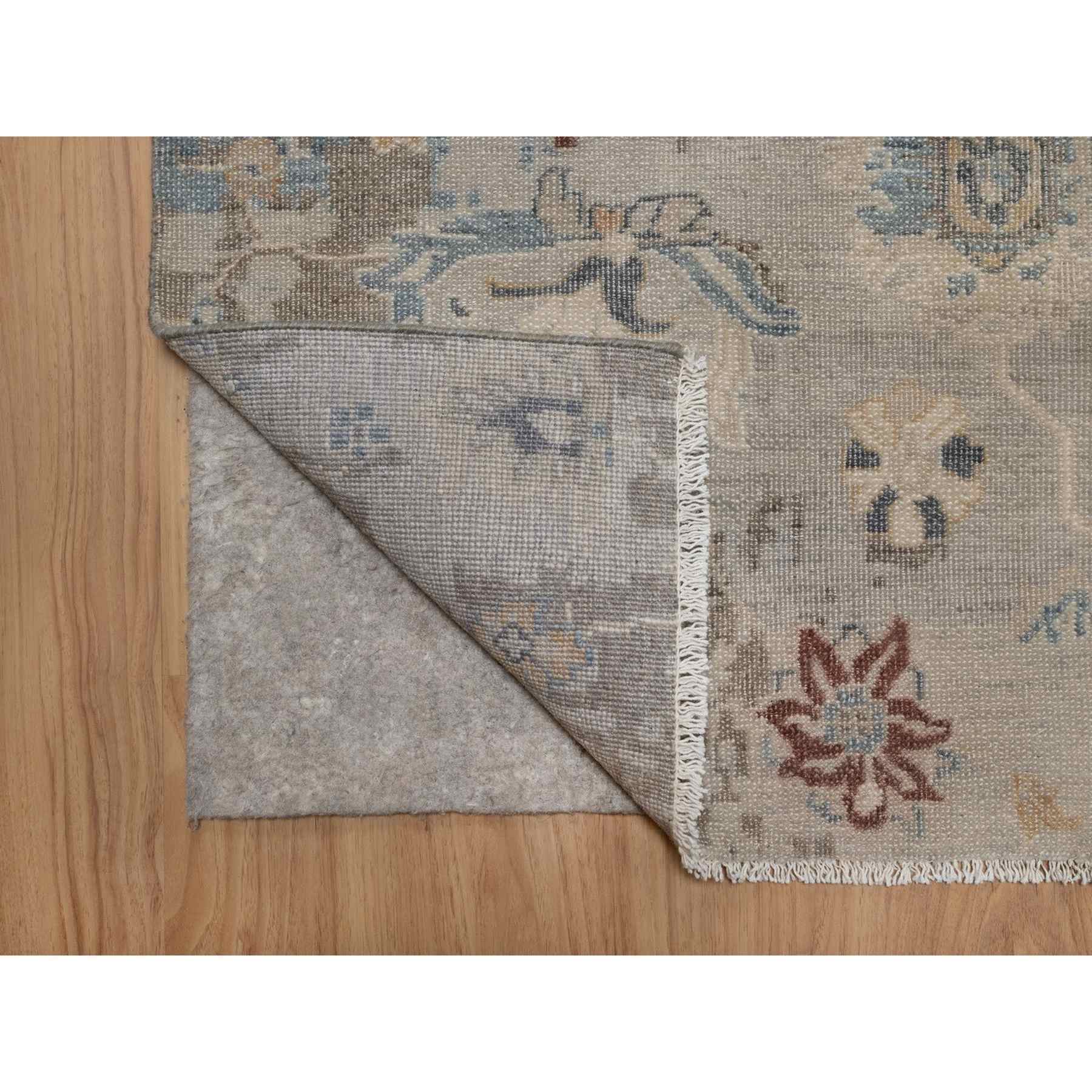 Oushak-And-Peshawar-Hand-Knotted-Rug-461725