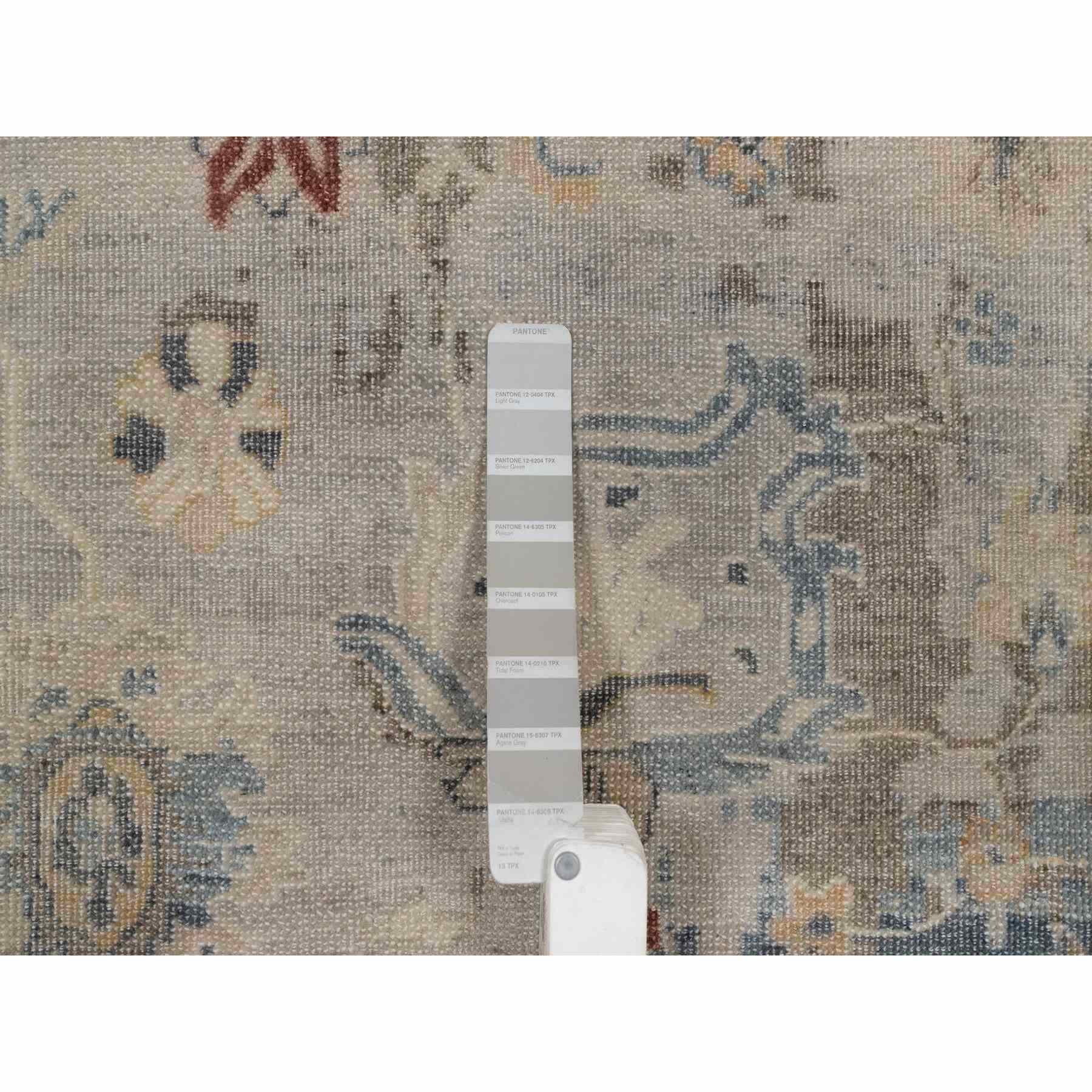 Oushak-And-Peshawar-Hand-Knotted-Rug-461725