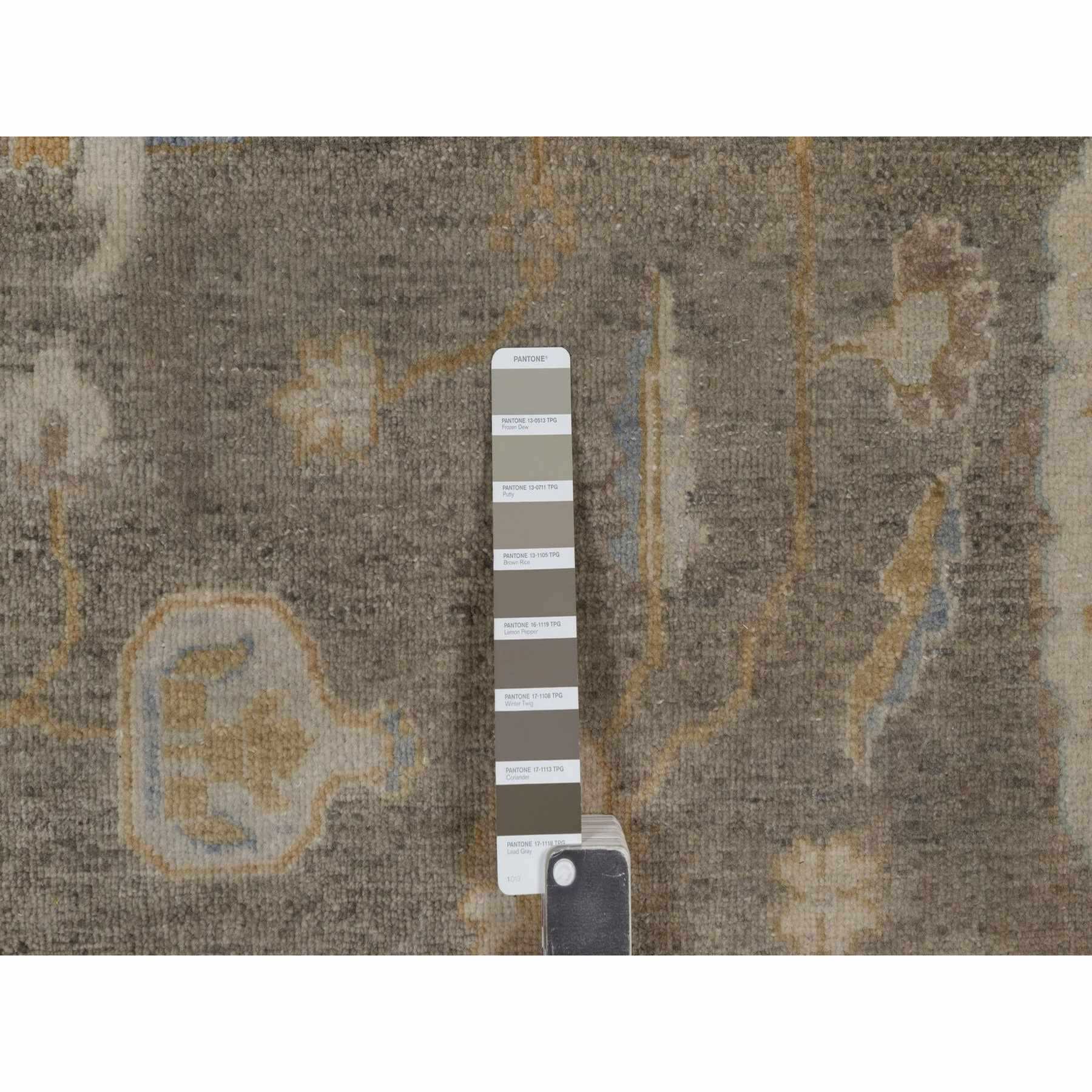 Oushak-And-Peshawar-Hand-Knotted-Rug-461800