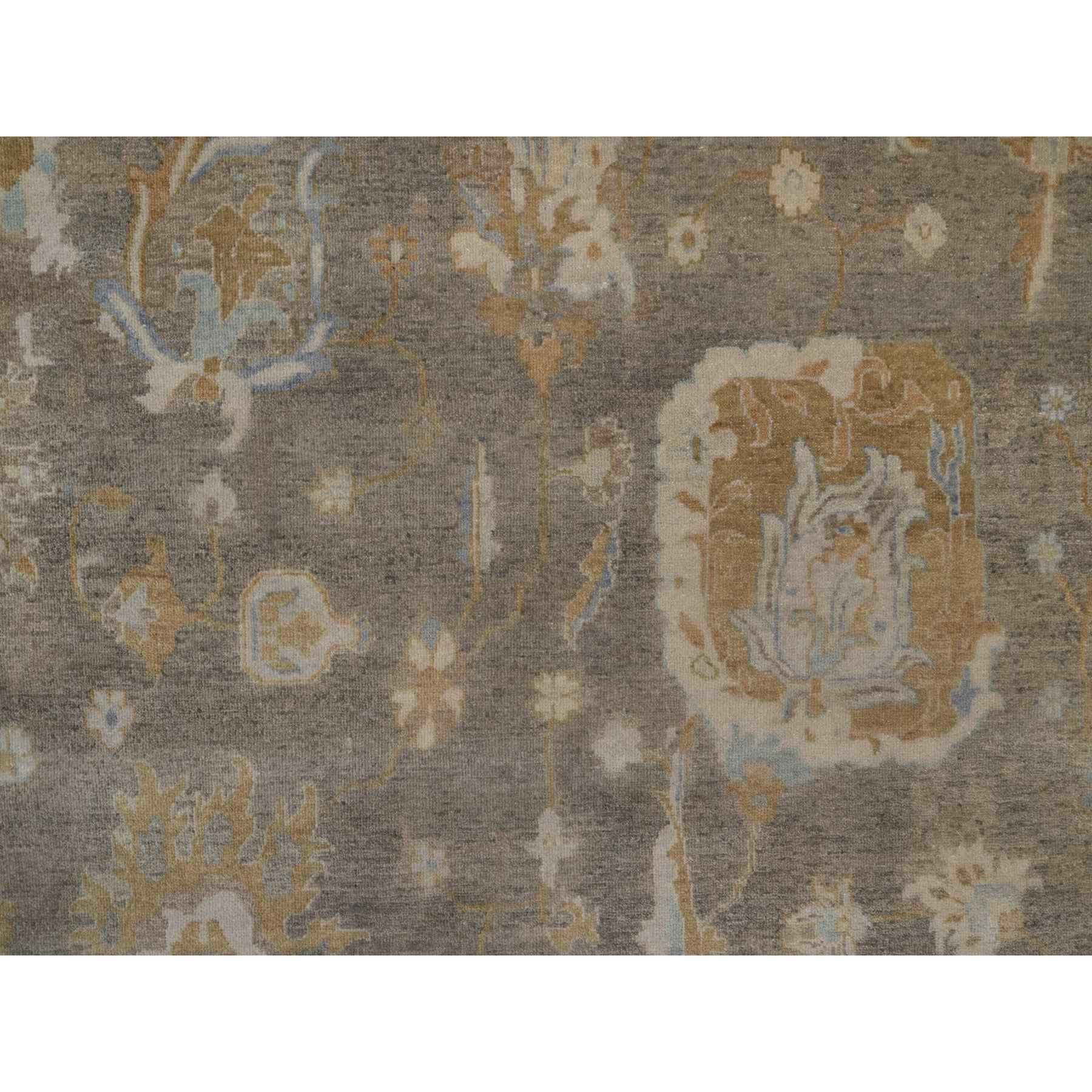 Oushak-And-Peshawar-Hand-Knotted-Rug-461800
