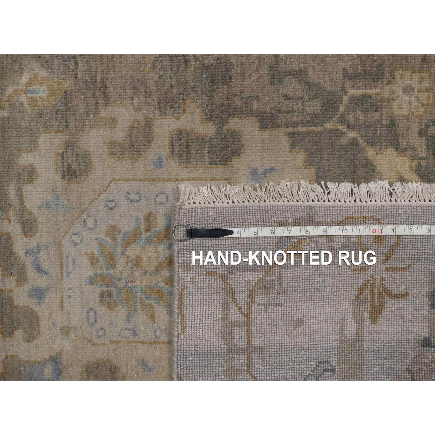 Oushak-And-Peshawar-Hand-Knotted-Rug-461800
