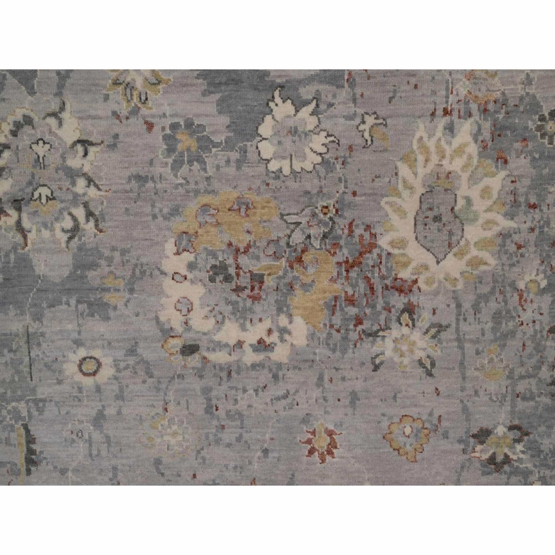 Oushak-And-Peshawar-Hand-Knotted-Rug-461810