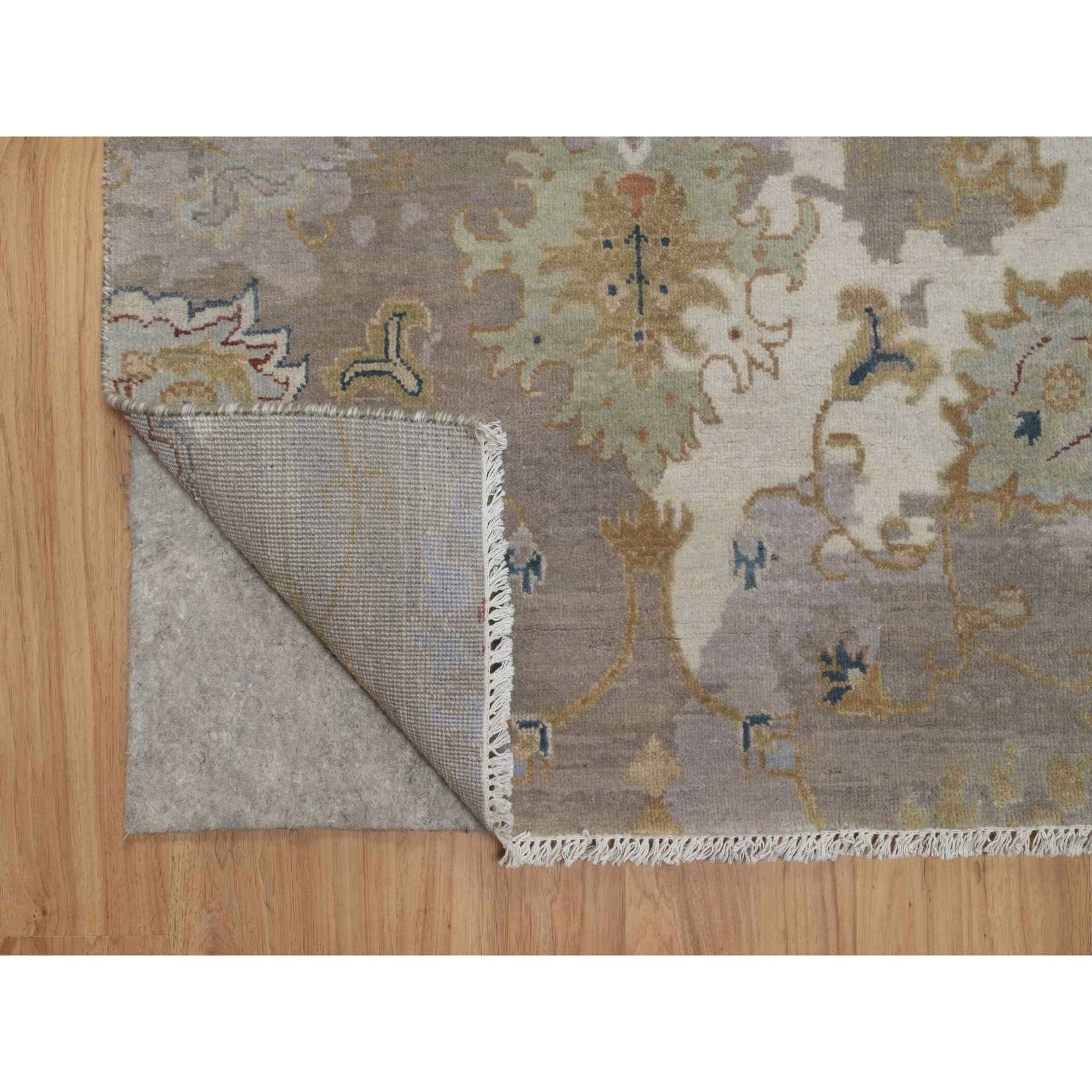 Oushak-And-Peshawar-Hand-Knotted-Rug-461815