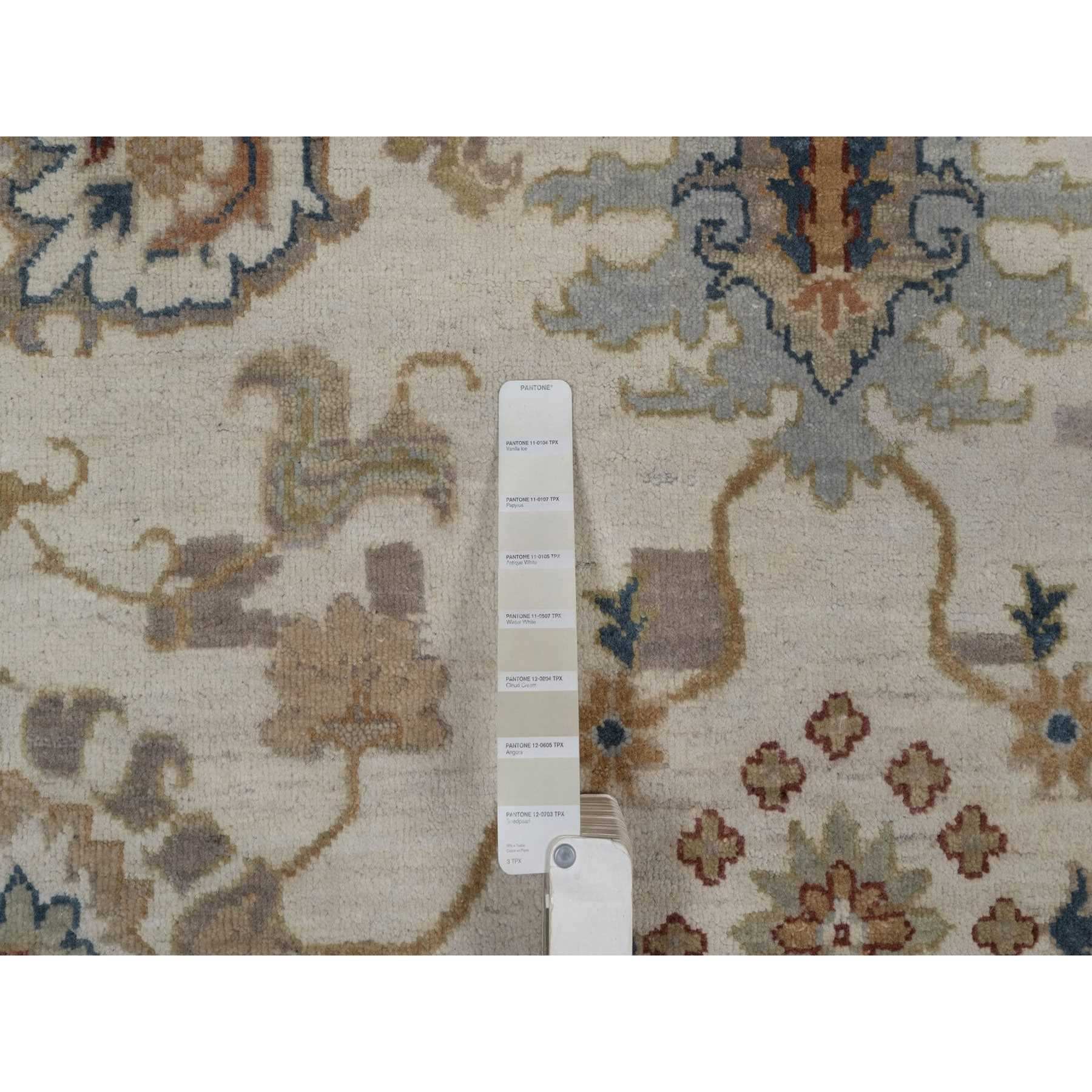 Oushak-And-Peshawar-Hand-Knotted-Rug-461815