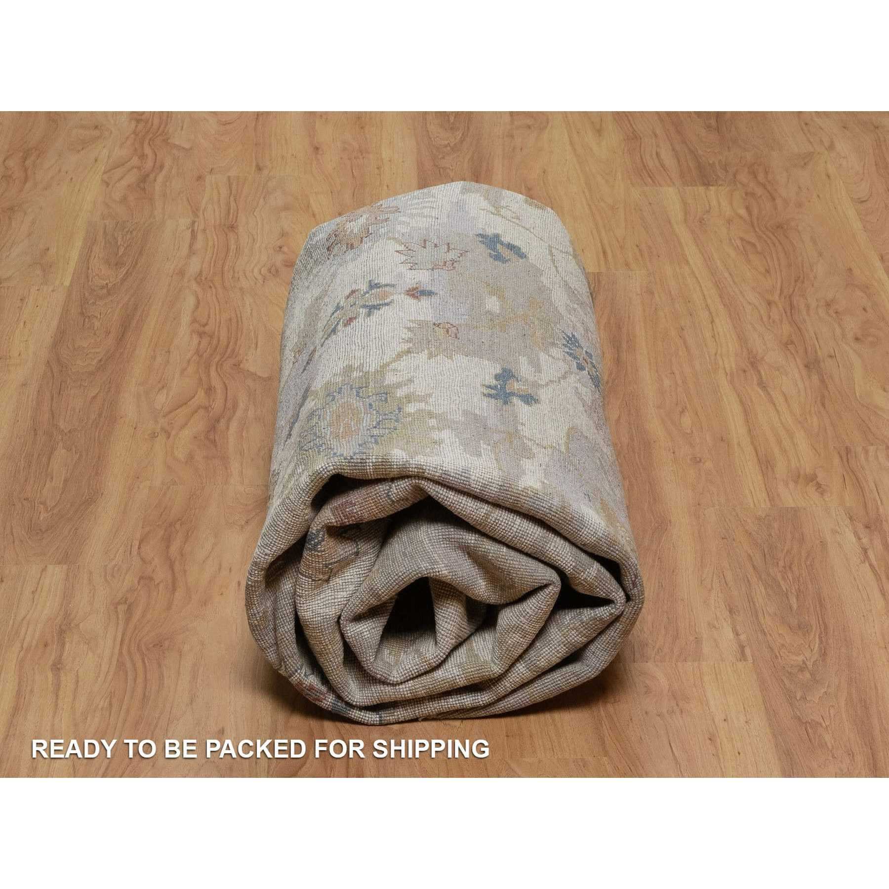 Oushak-And-Peshawar-Hand-Knotted-Rug-461815