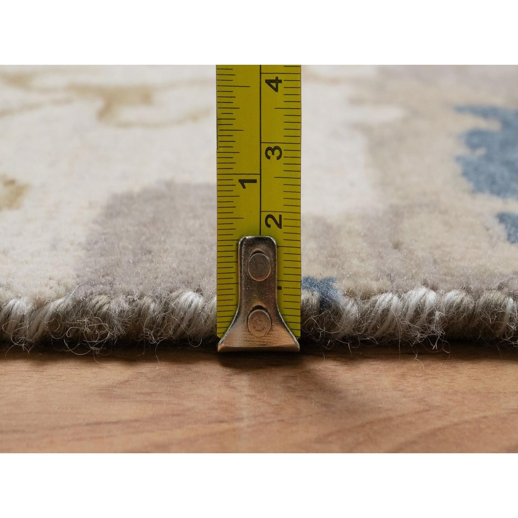 Oushak-And-Peshawar-Hand-Knotted-Rug-461815