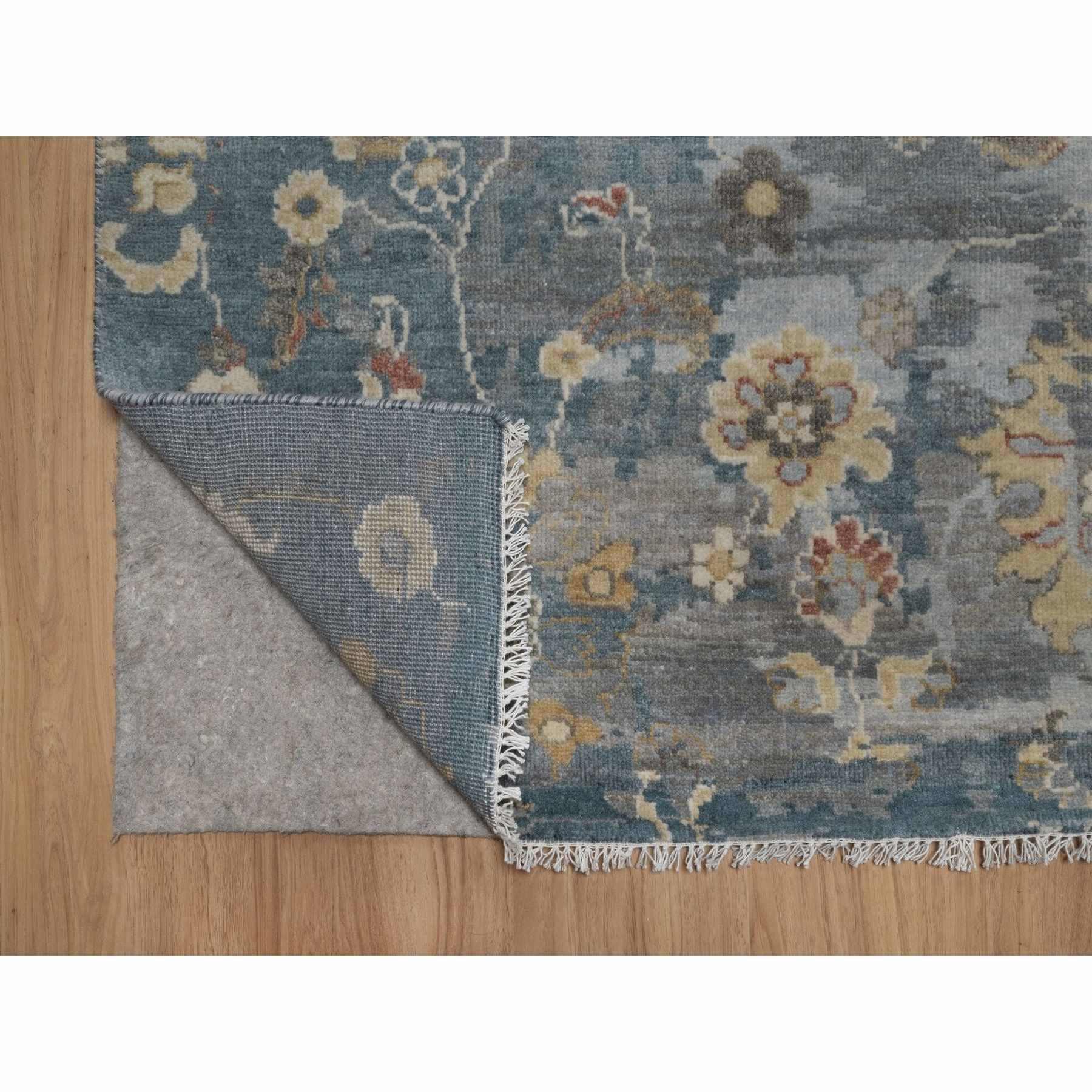Oushak-And-Peshawar-Hand-Knotted-Rug-461820