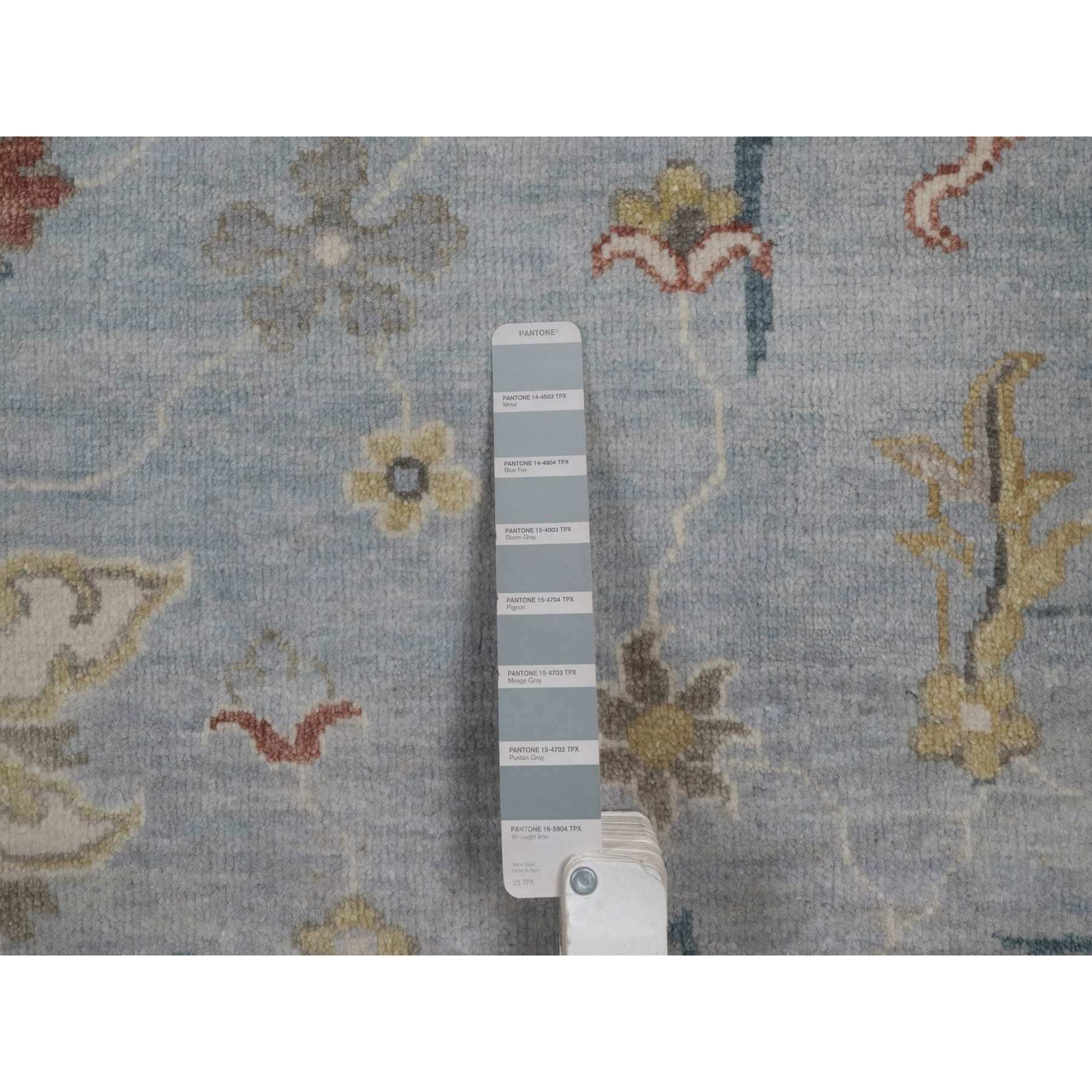Oushak-And-Peshawar-Hand-Knotted-Rug-461820