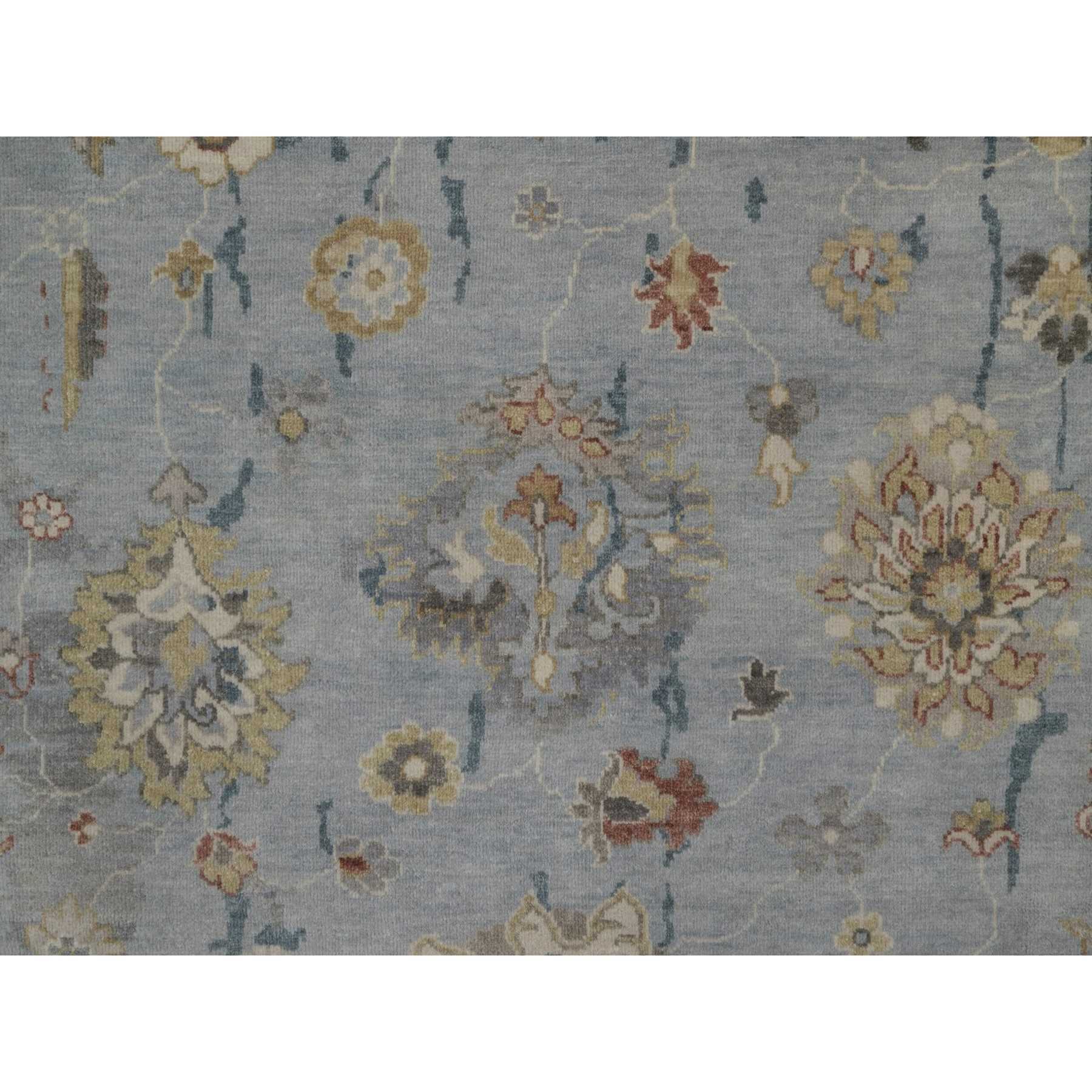 Oushak-And-Peshawar-Hand-Knotted-Rug-461820