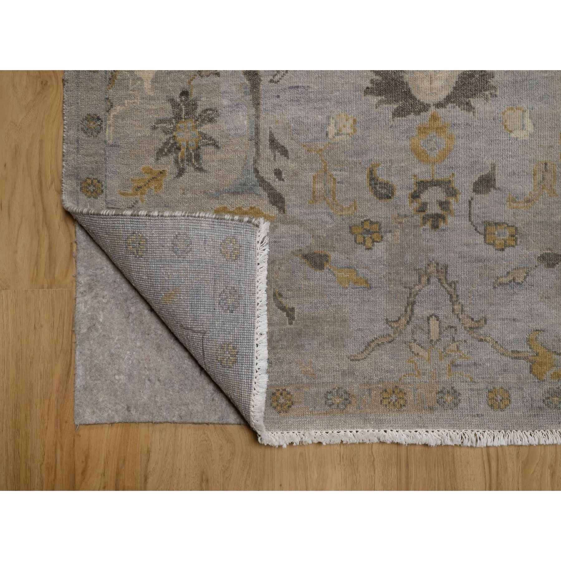 Oushak-And-Peshawar-Hand-Knotted-Rug-461825