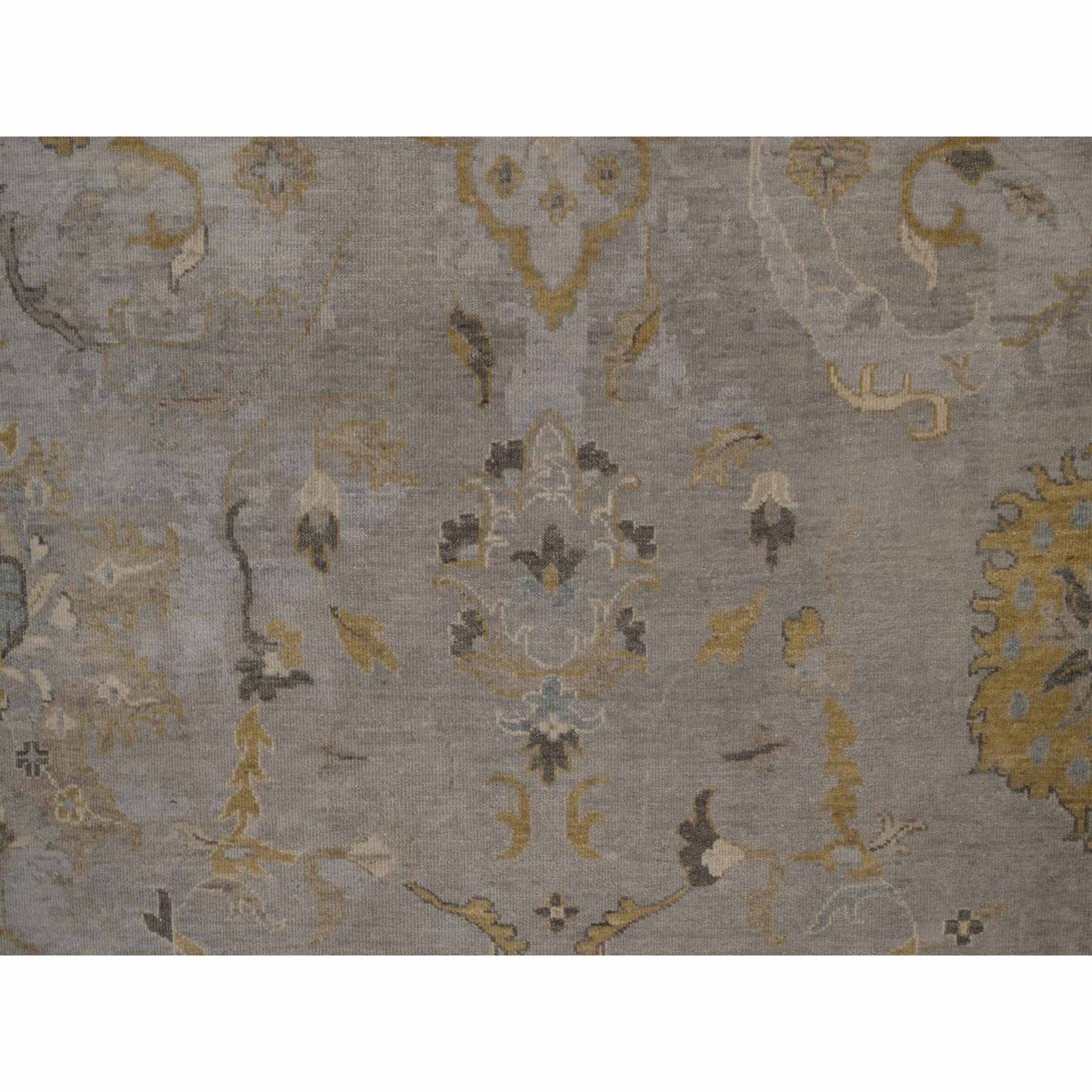 Oushak-And-Peshawar-Hand-Knotted-Rug-461825