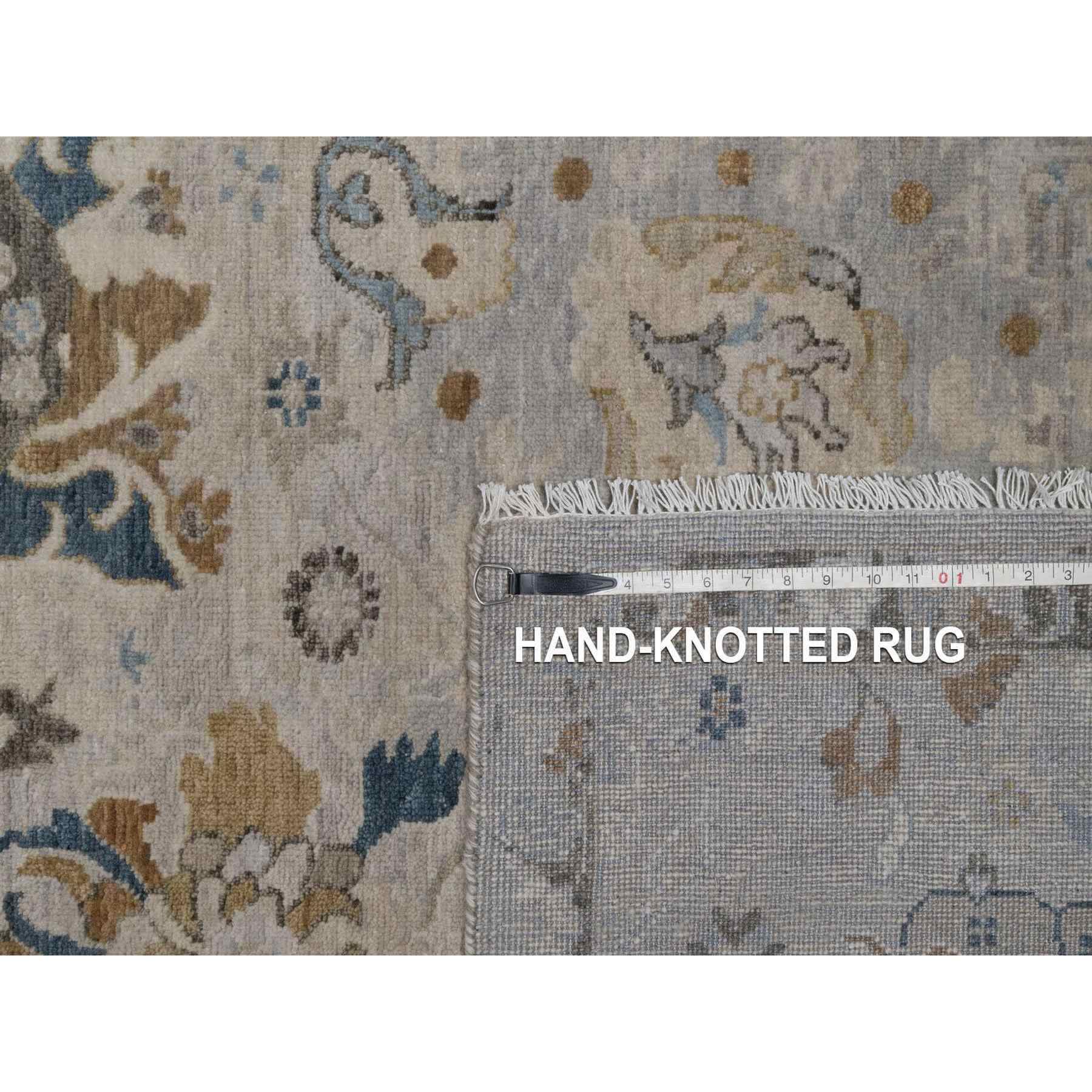 Oushak-And-Peshawar-Hand-Knotted-Rug-461830