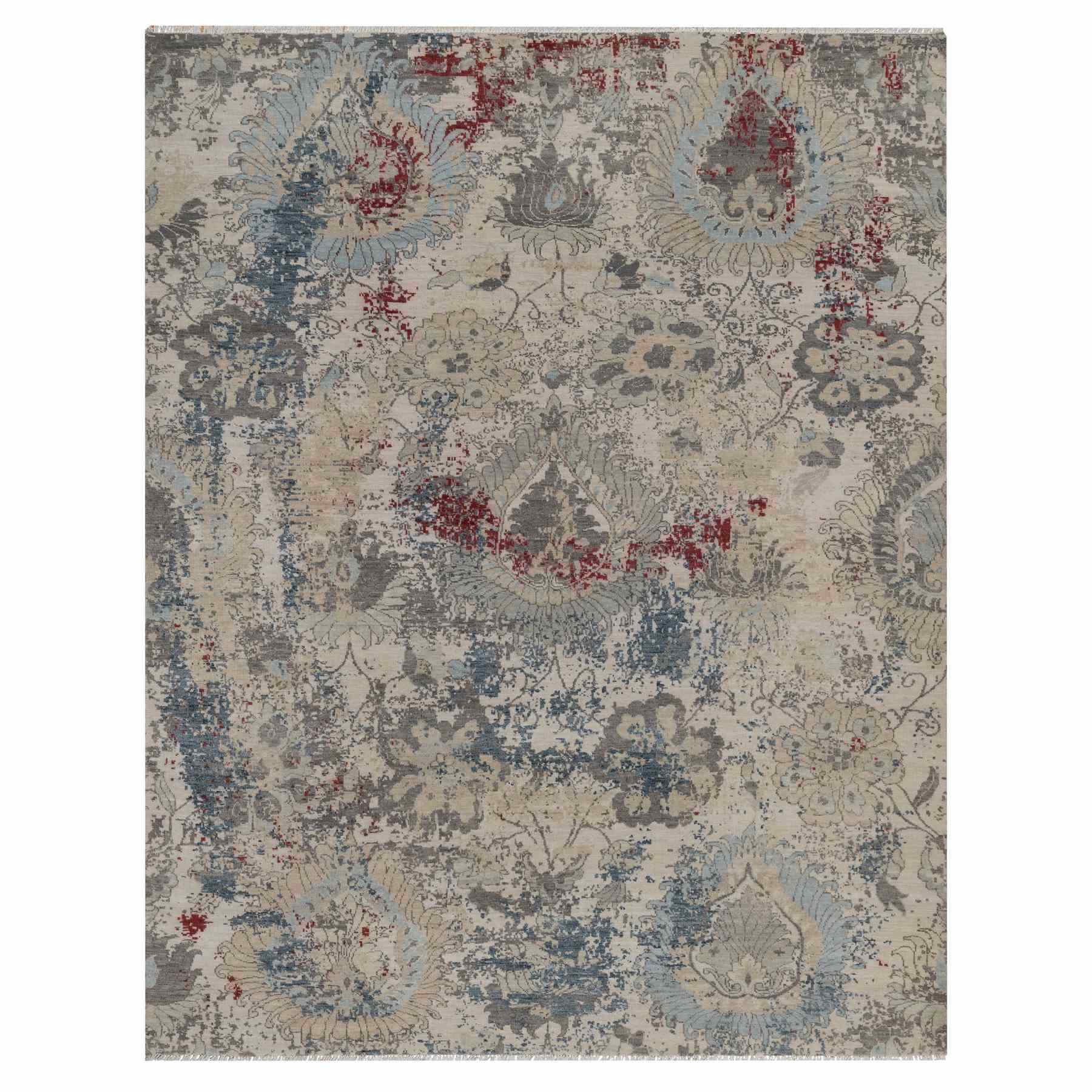Oushak-And-Peshawar-Hand-Knotted-Rug-461845