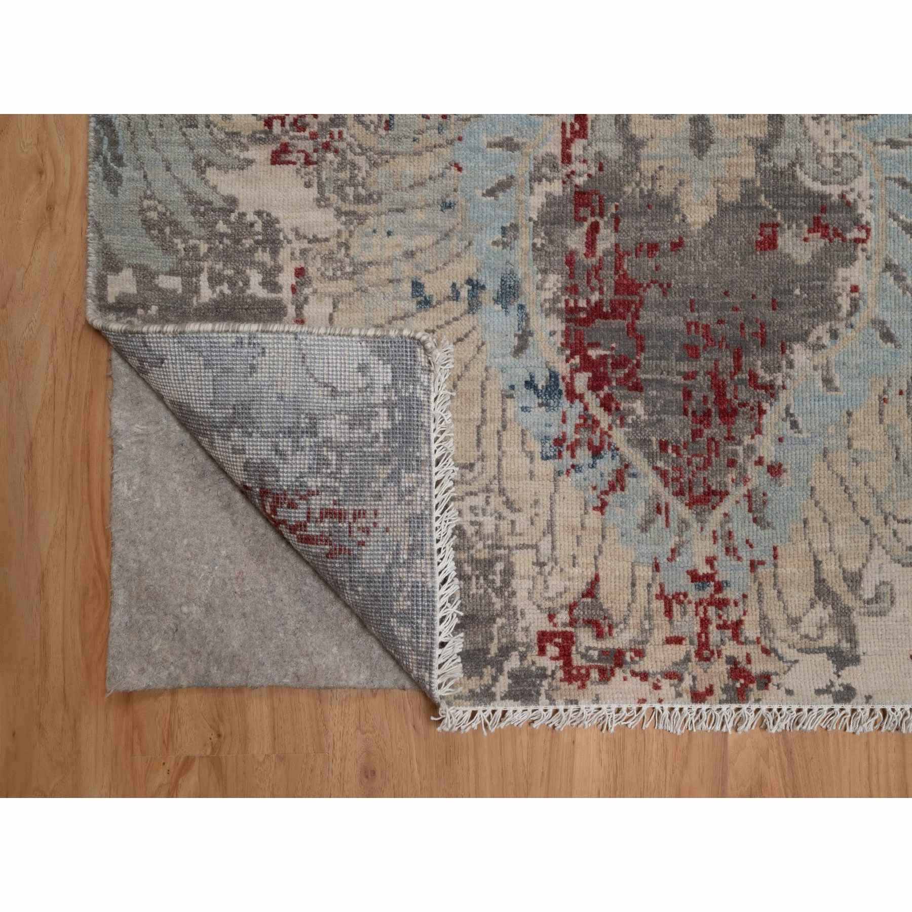Oushak-And-Peshawar-Hand-Knotted-Rug-461845