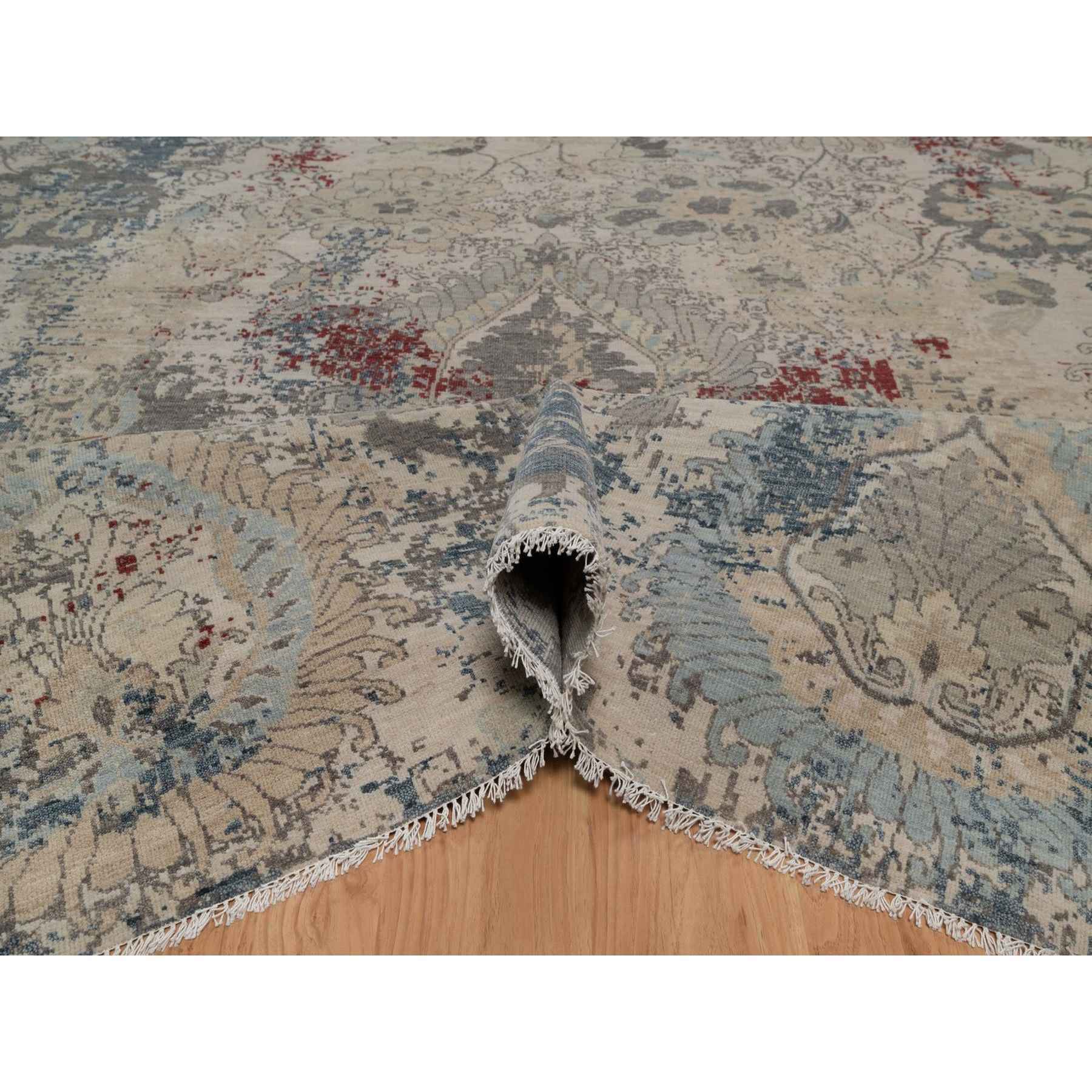 Oushak-And-Peshawar-Hand-Knotted-Rug-461845