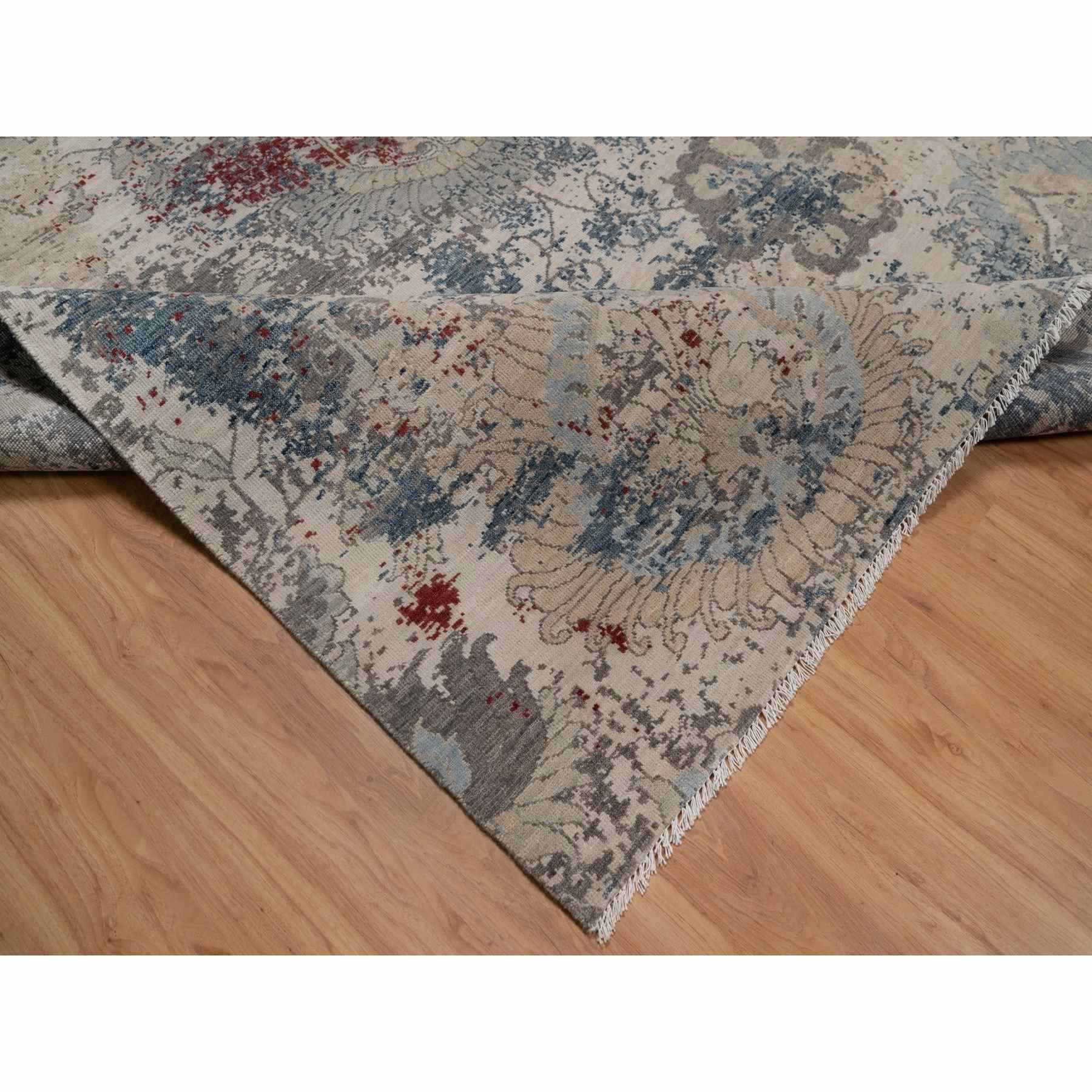 Oushak-And-Peshawar-Hand-Knotted-Rug-461845