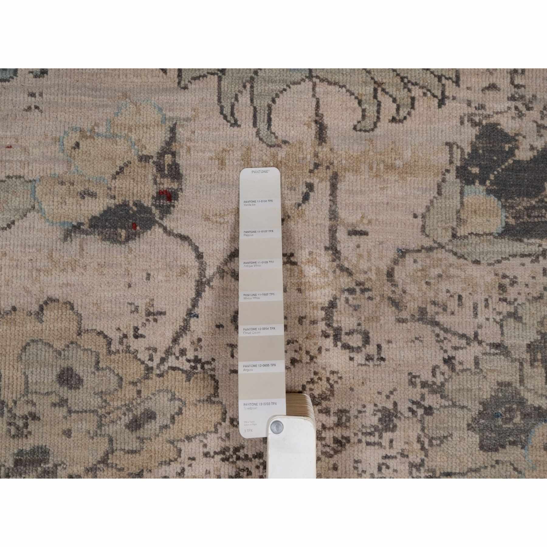 Oushak-And-Peshawar-Hand-Knotted-Rug-461845