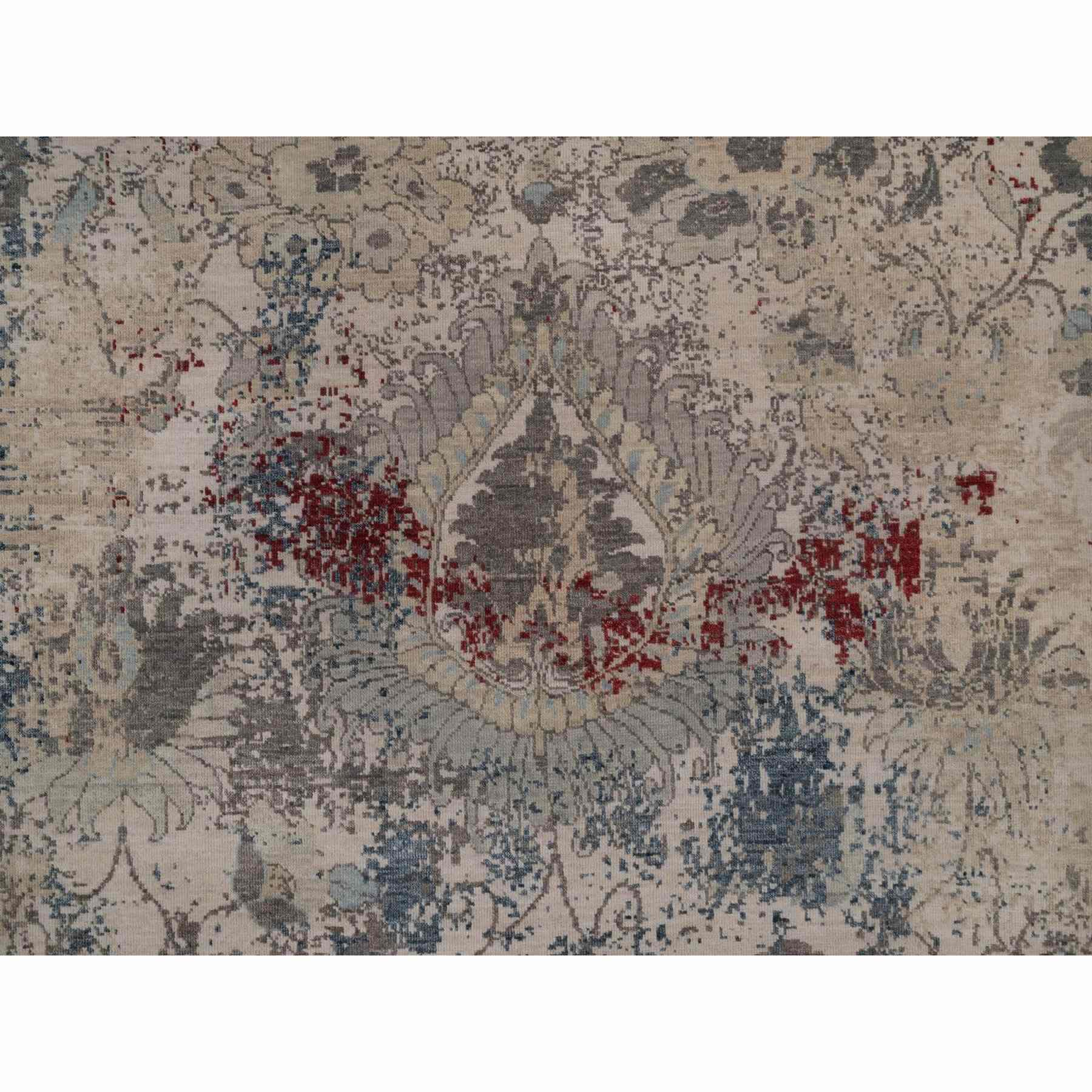 Oushak-And-Peshawar-Hand-Knotted-Rug-461845