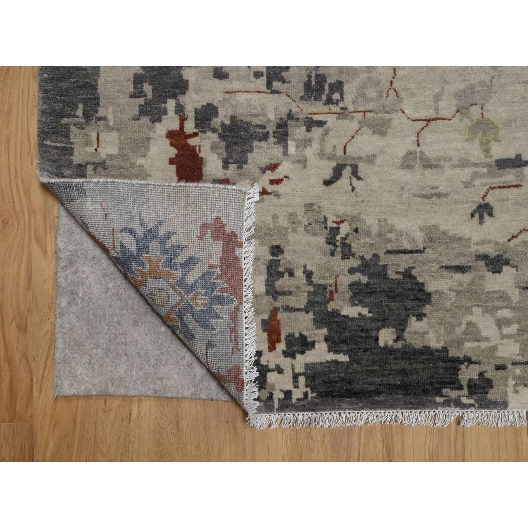 Oushak-And-Peshawar-Hand-Knotted-Rug-461855