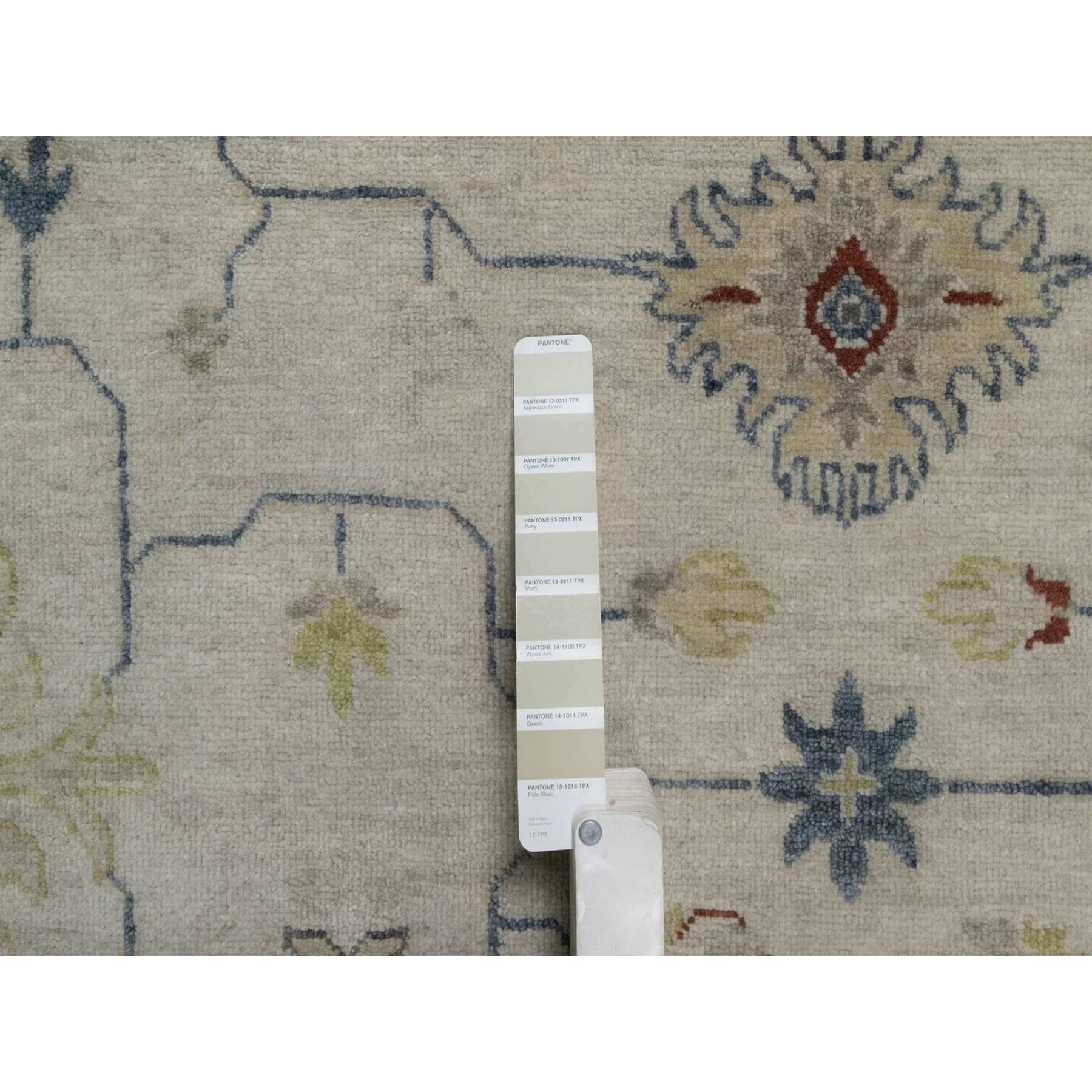 Oushak-And-Peshawar-Hand-Knotted-Rug-461855