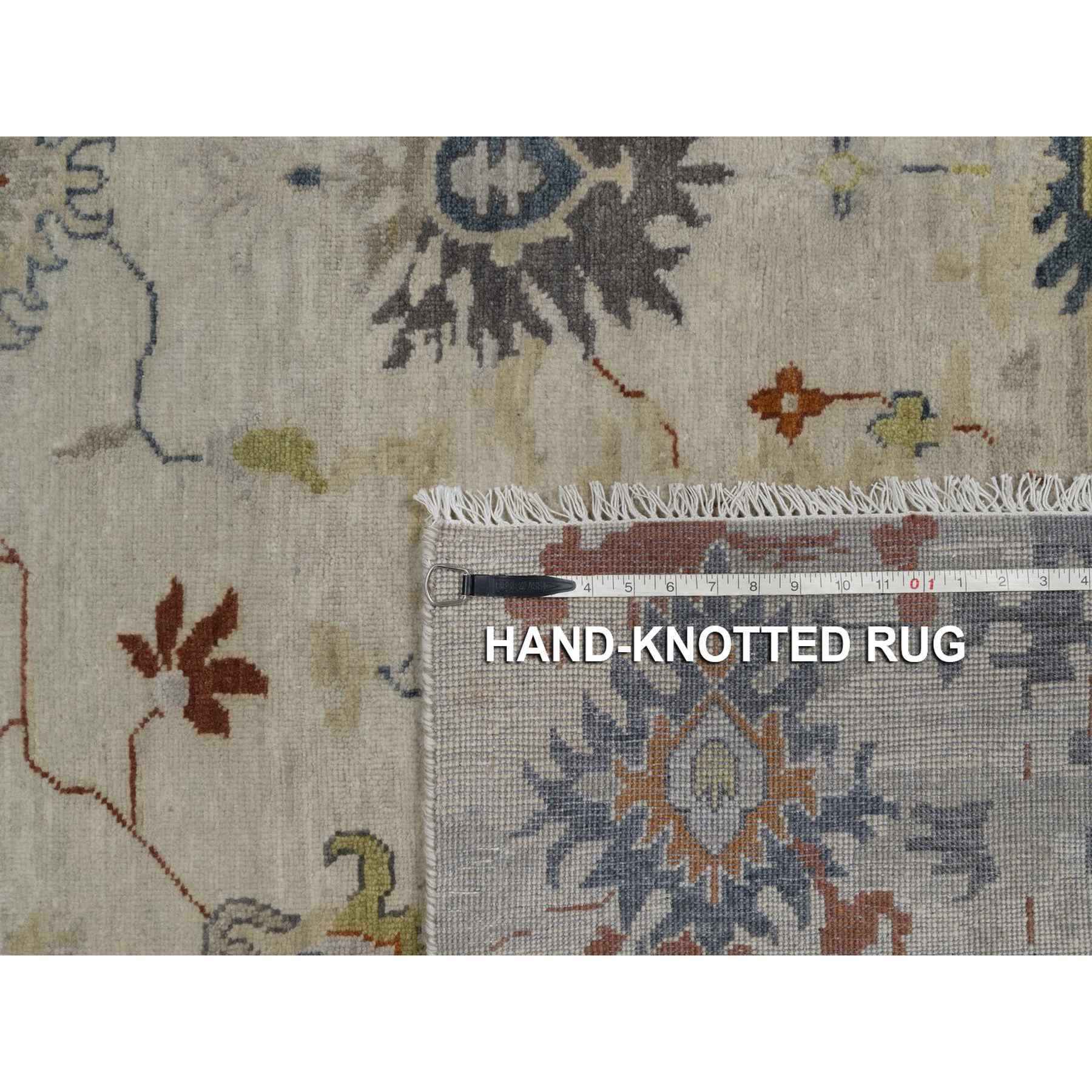 Oushak-And-Peshawar-Hand-Knotted-Rug-461855