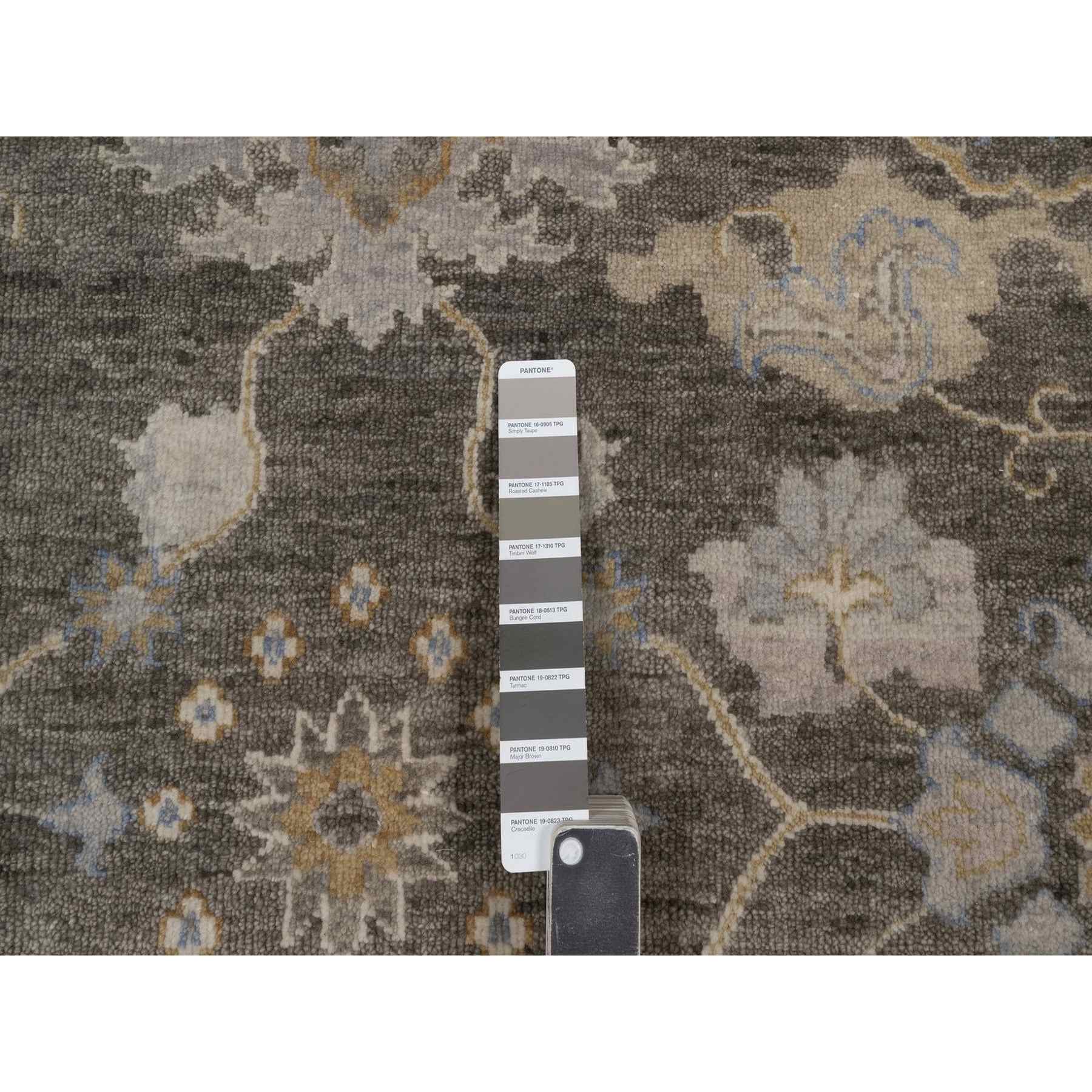 Oushak-And-Peshawar-Hand-Knotted-Rug-461860