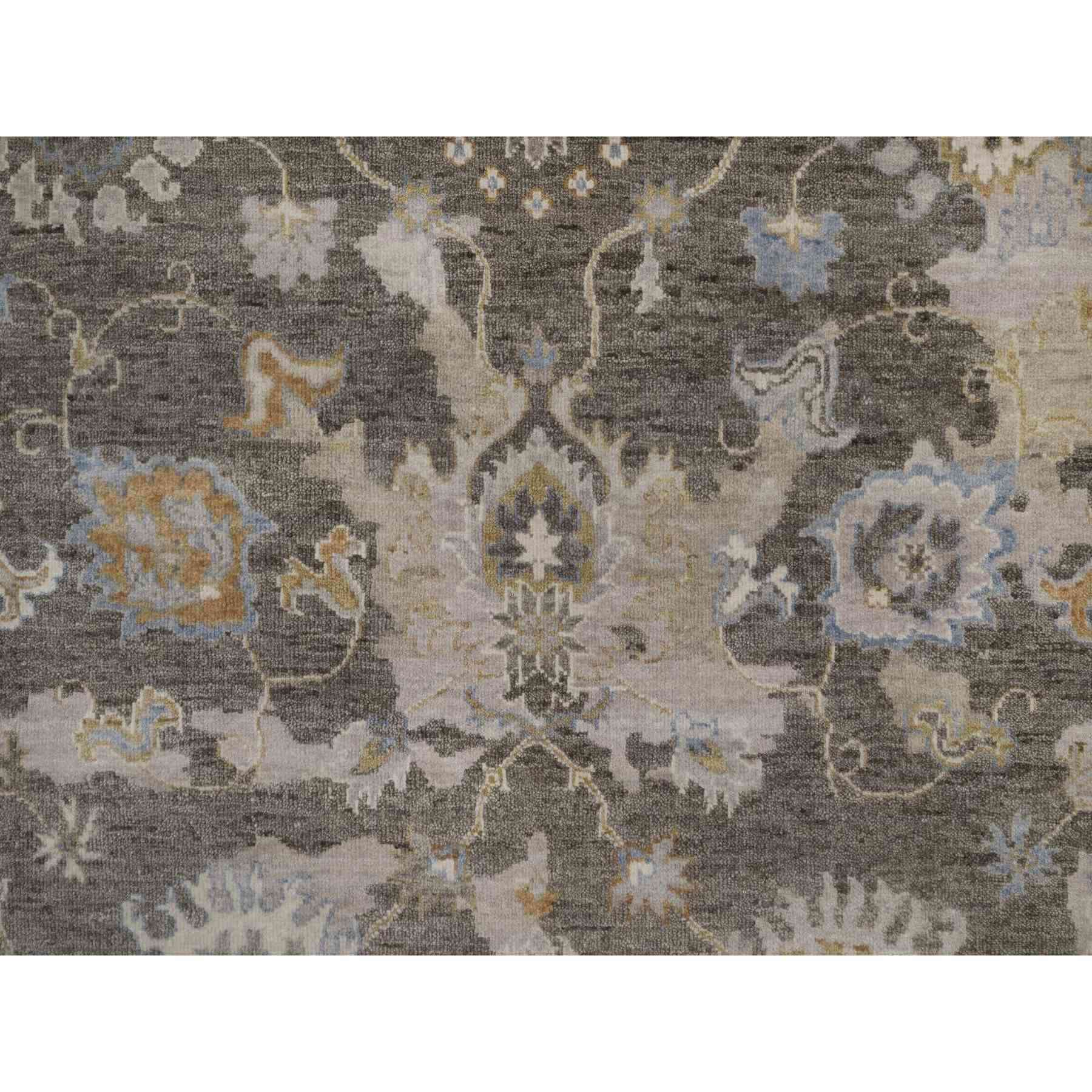 Oushak-And-Peshawar-Hand-Knotted-Rug-461860