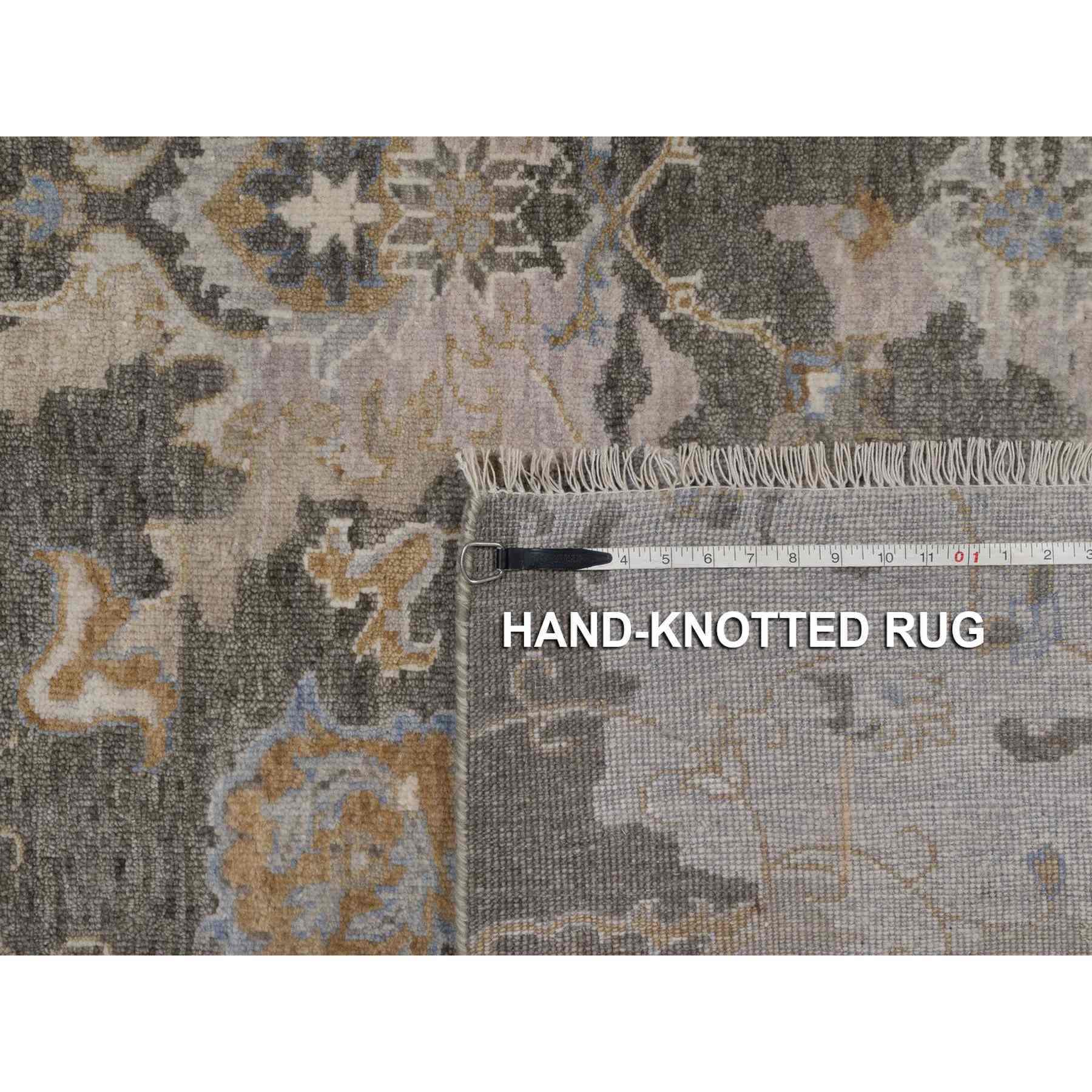 Oushak-And-Peshawar-Hand-Knotted-Rug-461860
