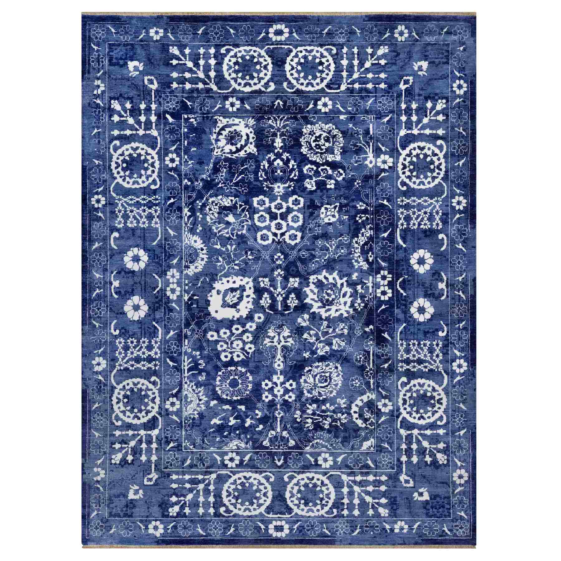 Transitional-Hand-Knotted-Rug-460105